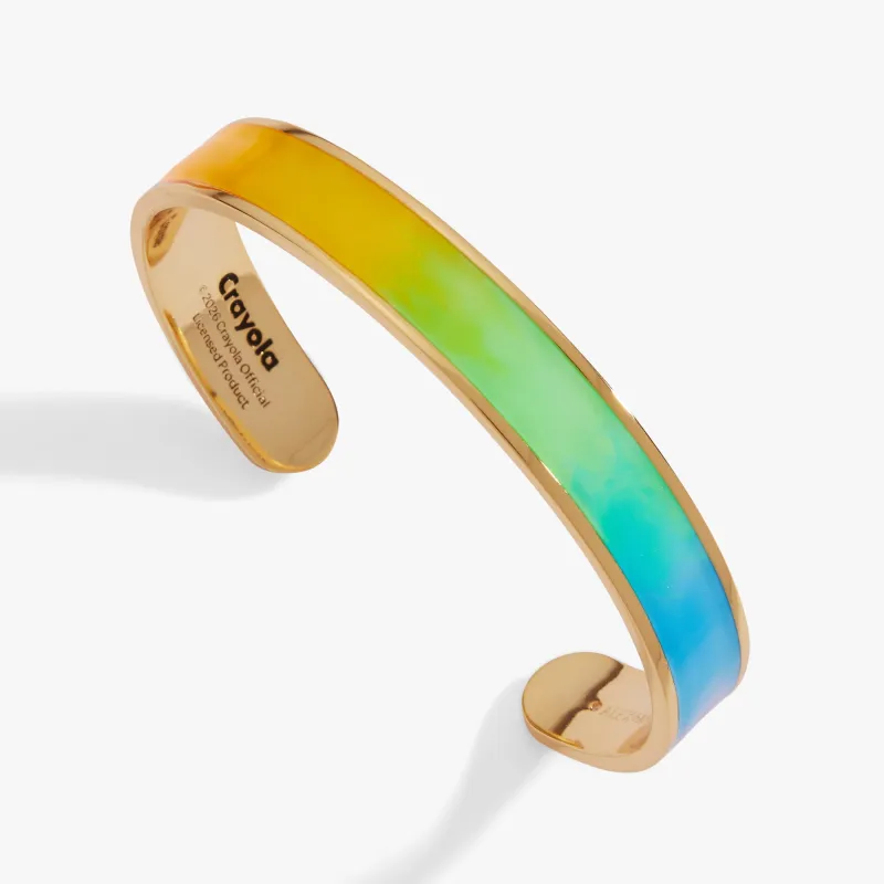 Crayola Rainbow Gradient Cuff made by Alex and Ani