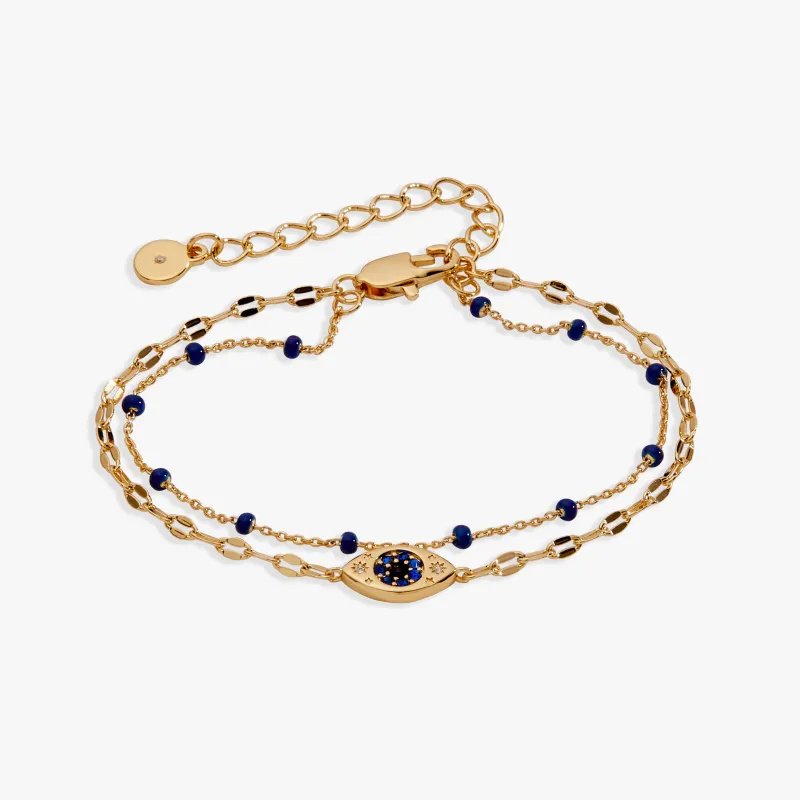 Festival Double Strand Evil Eye Bracelet made by Alex and Ani