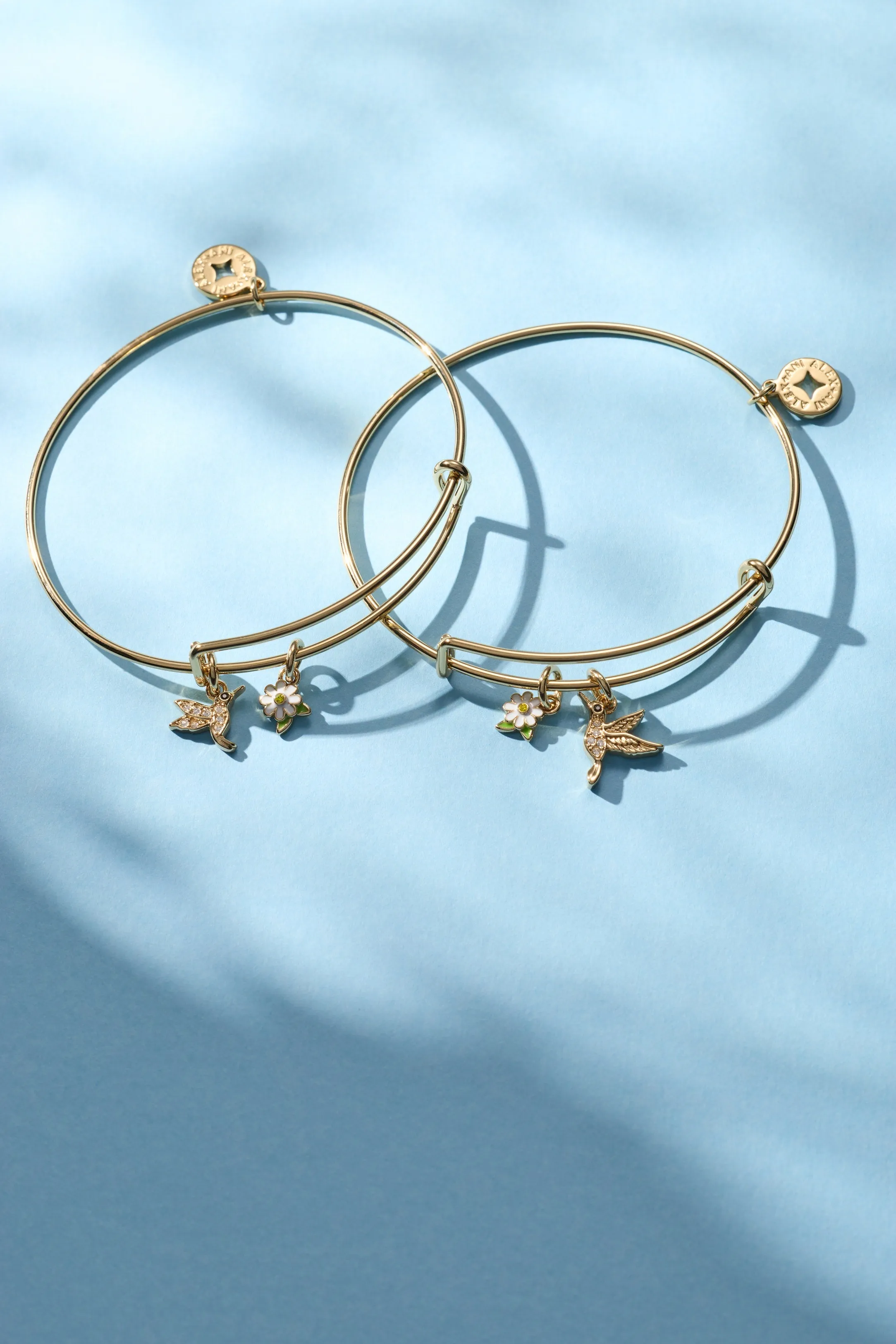 Hummingbird ‘Birds of a Feather’ Mini Charm Bangle sold by Alex and Ani product image thumbnail 4