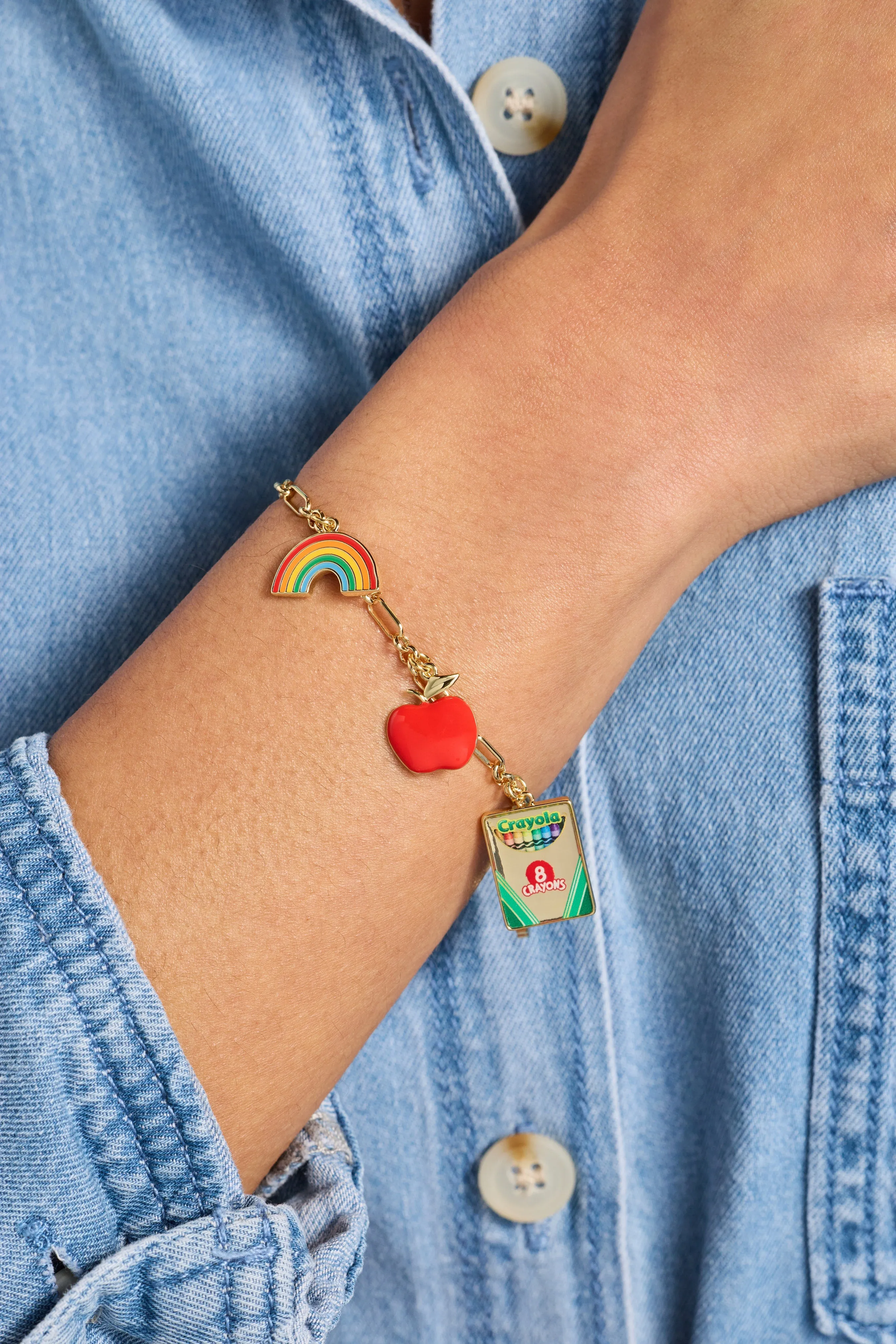 Crayola 'Teaching Is A Work Of Heart' Toggle Bracelet sold by Alex and Ani product image thumbnail 2