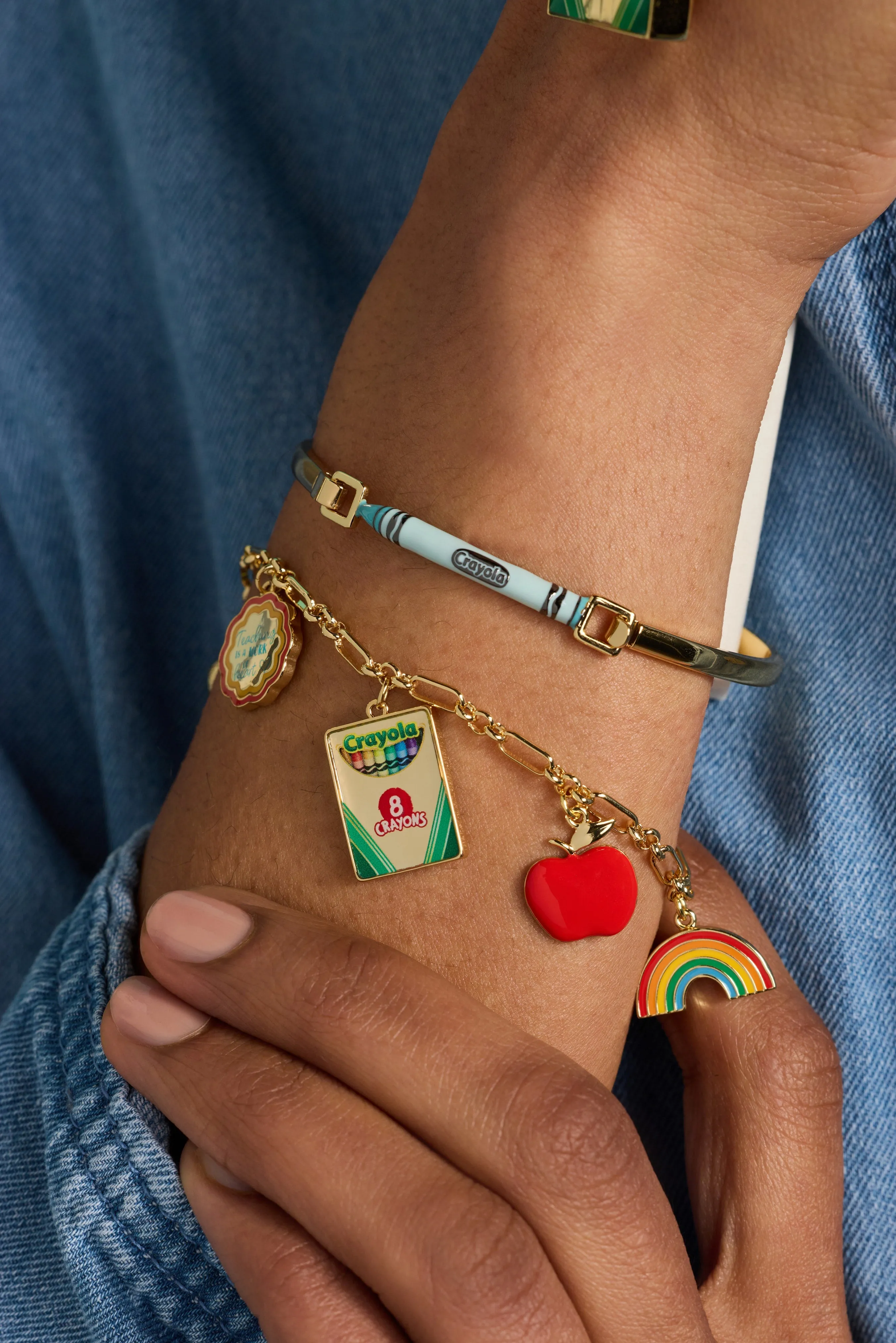 Crayola 'Teaching Is A Work Of Heart' Toggle Bracelet sold by Alex and Ani product image thumbnail 5