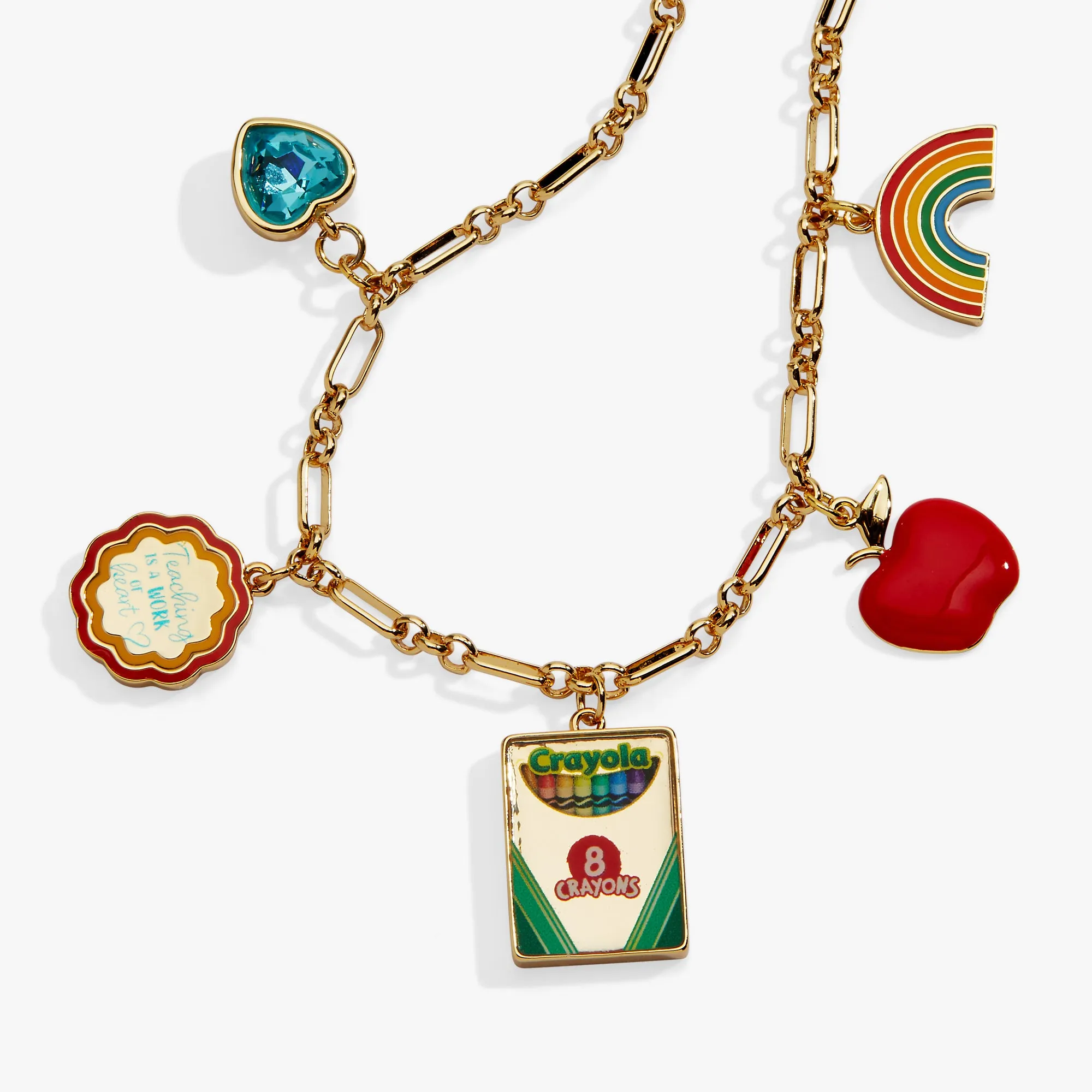 Crayola 'Teaching Is A Work Of Heart' Toggle Bracelet sold by Alex and Ani product image thumbnail 3