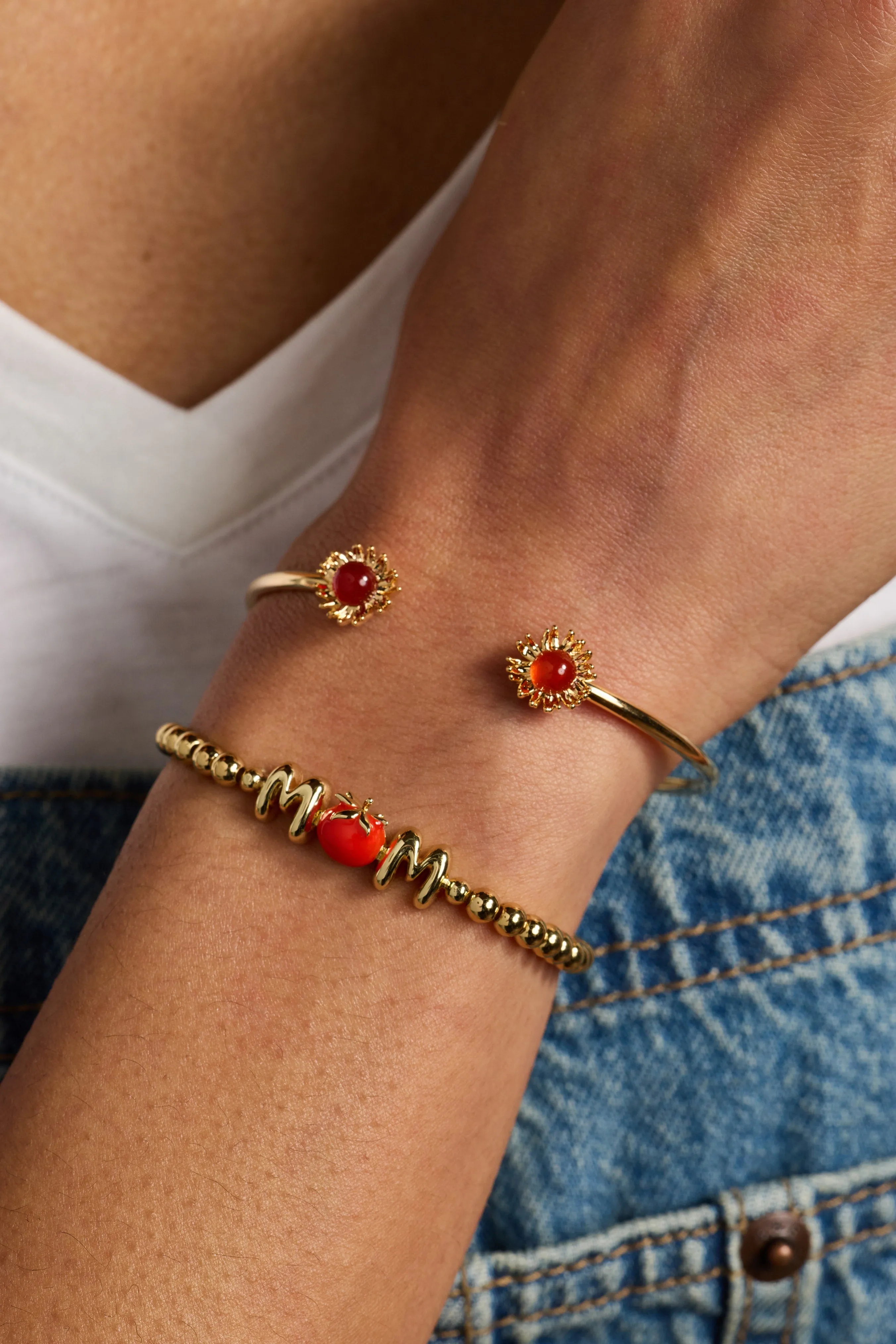 Farmers' Market Sunflower Flex Cuff sold by Alex and Ani product image thumbnail 2