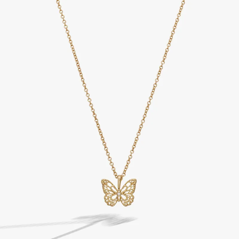 Filigree Butterfly Pendant Necklace made by Alex and Ani