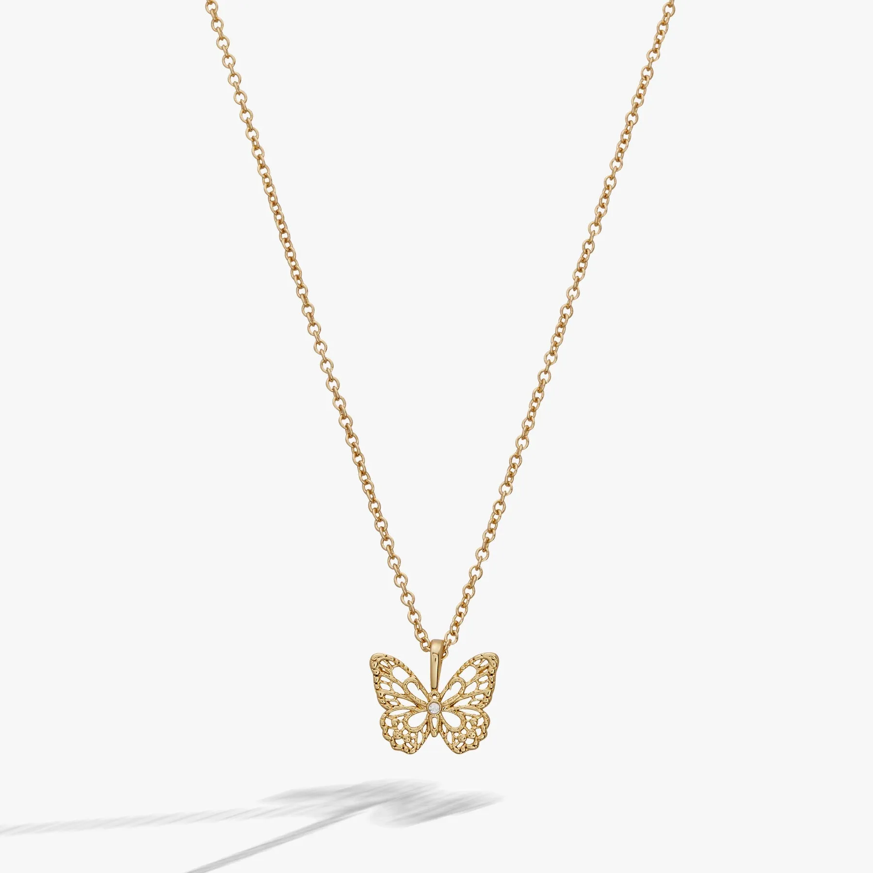 Filigree Butterfly Pendant Necklace sold by Alex and Ani
