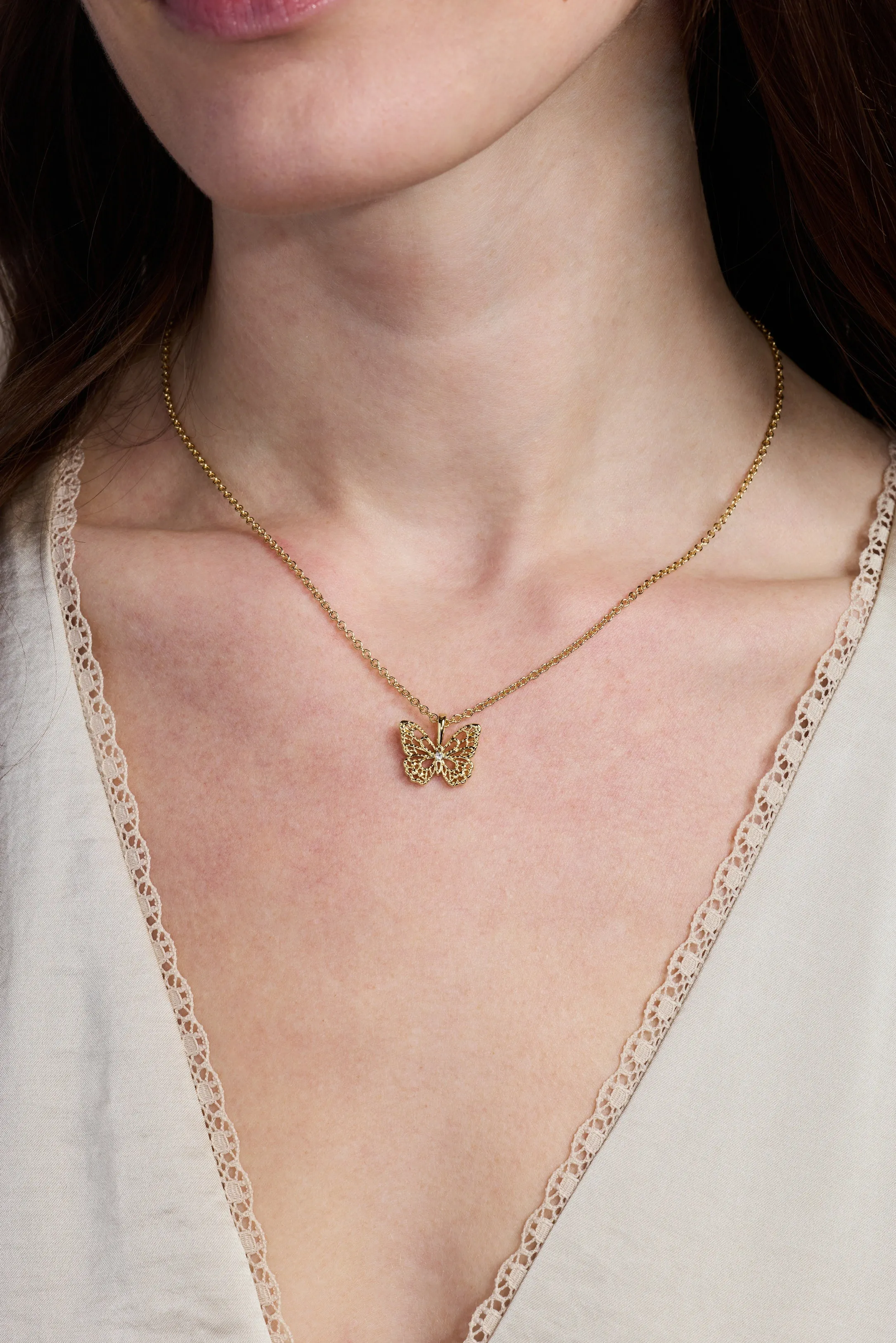 Filigree Butterfly Pendant Necklace sold by Alex and Ani product image thumbnail 2