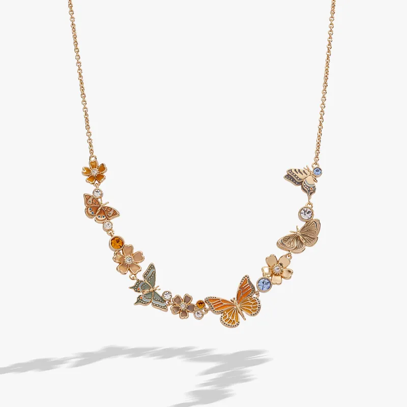 New York Botanical Garden® Butterfly Inline Necklace made by Alex and Ani