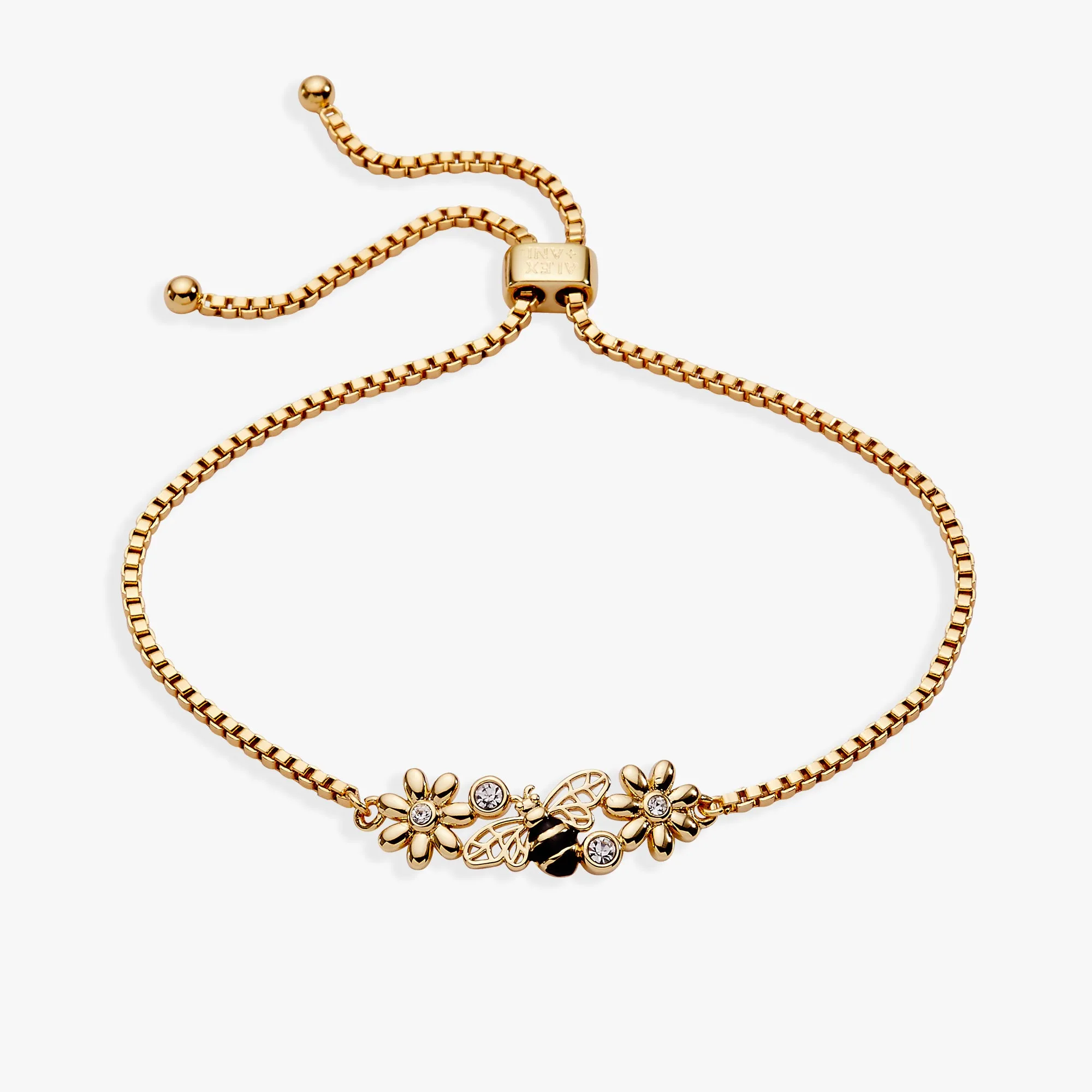 Bee & Daisy Cluster Bolo Bracelet sold by Alex and Ani
