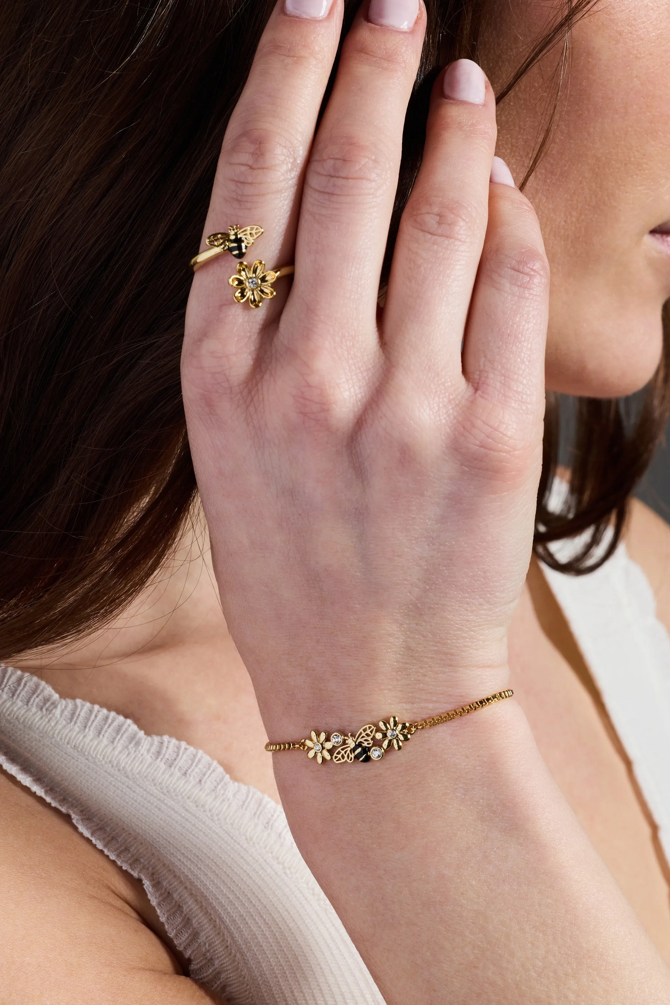 Bee & Daisy Cluster Bolo Bracelet sold by Alex and Ani product image thumbnail 2
