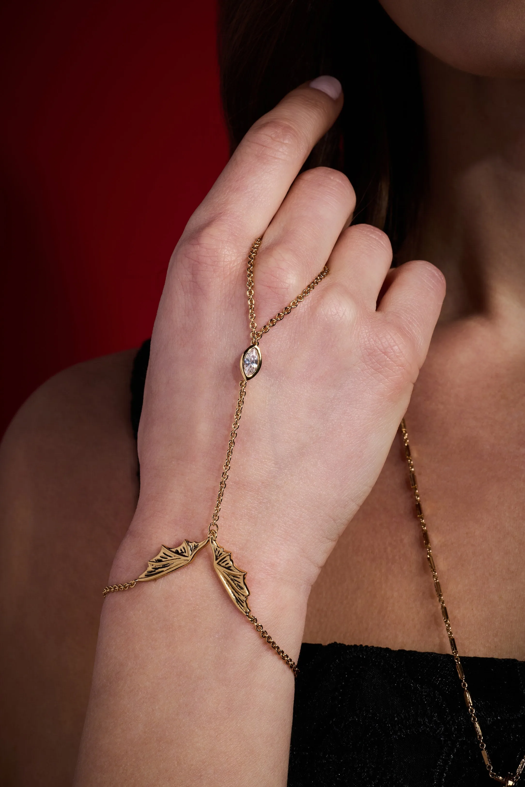House of the Dragon™ Dragon Wings Hand Chain sold by Alex and Ani product image thumbnail 2