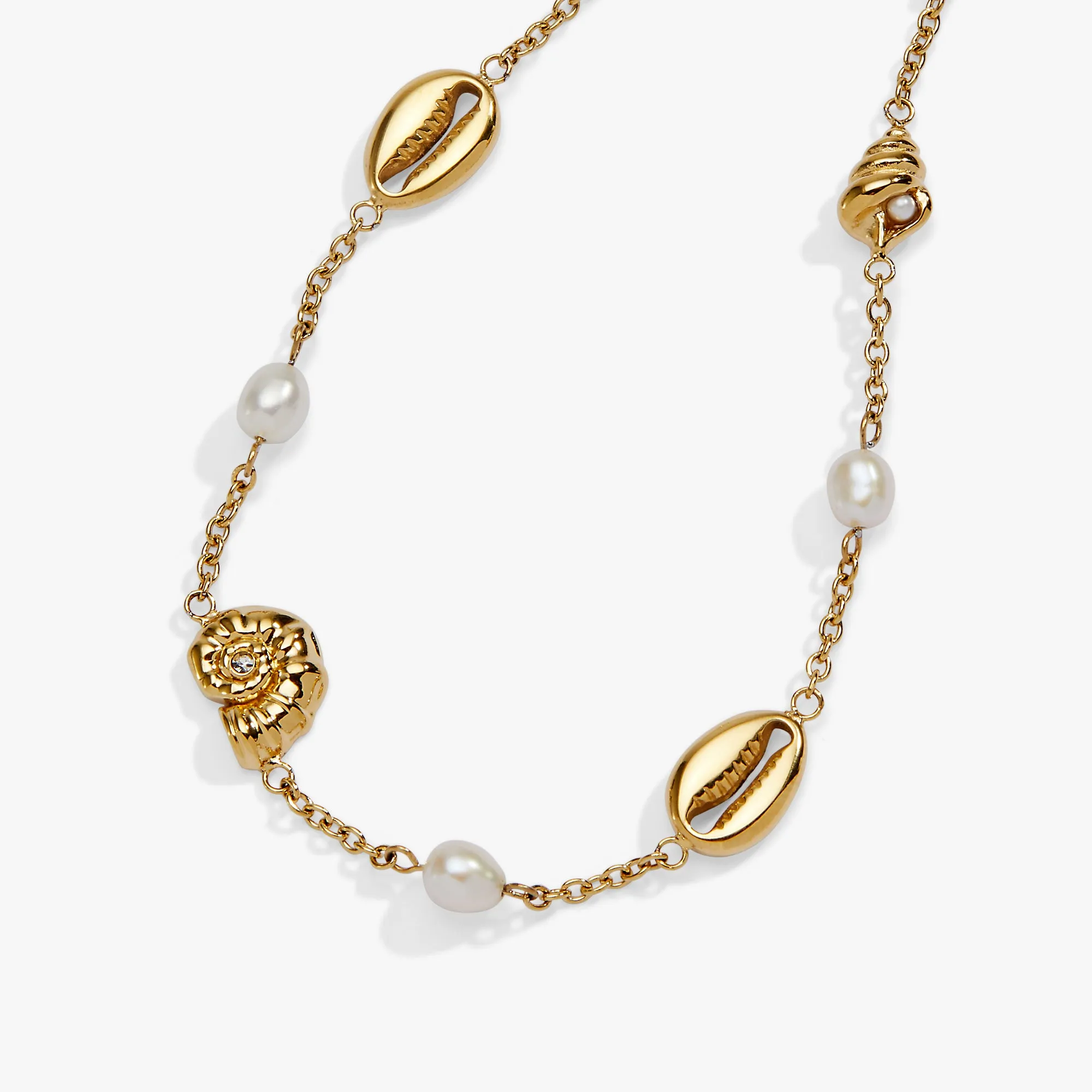 Seashell & Pearl Inline Charm Anklet sold by Alex and Ani product image thumbnail 3