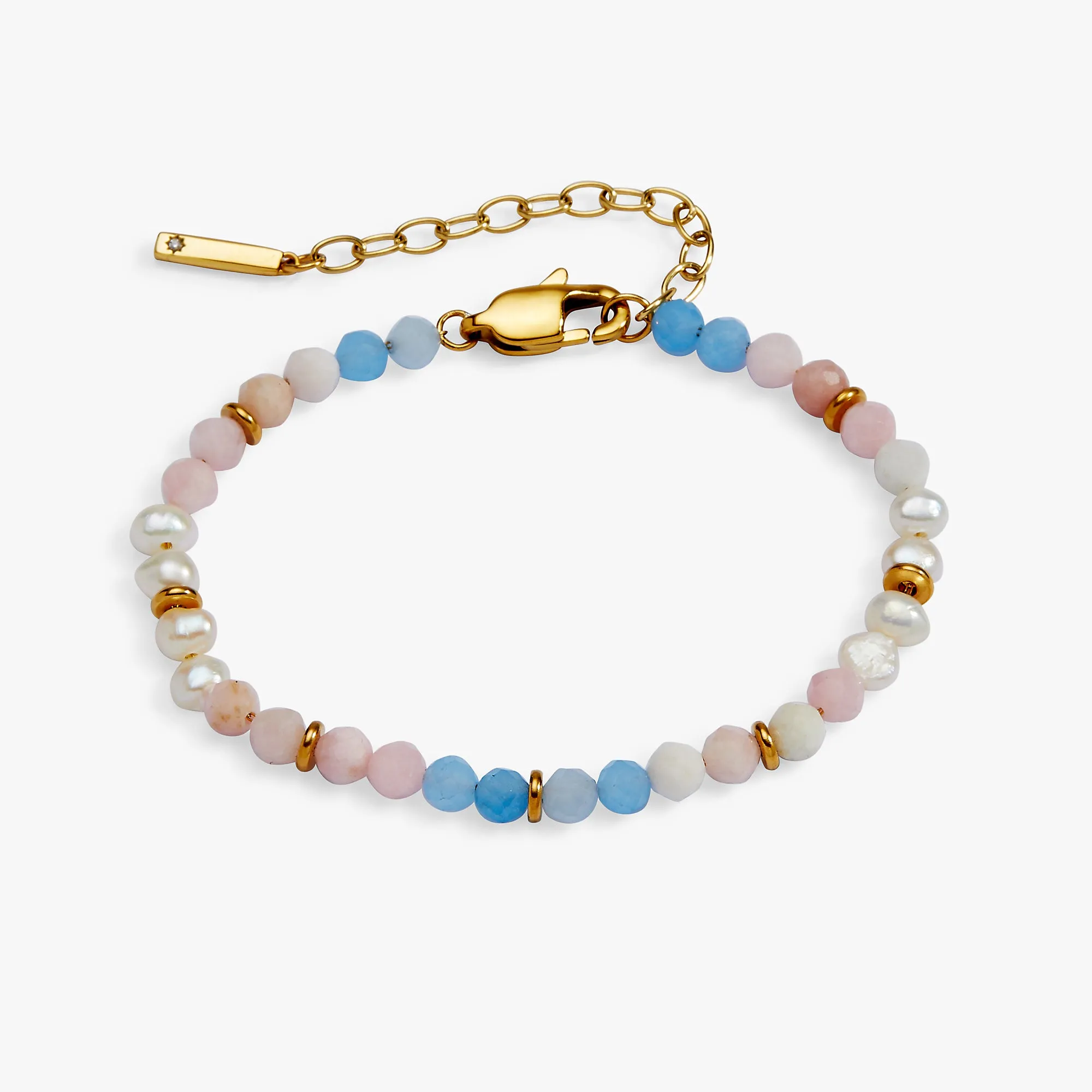 Sandy Peach Ombre Semi-Precious Beaded Bracelet sold by Alex and Ani