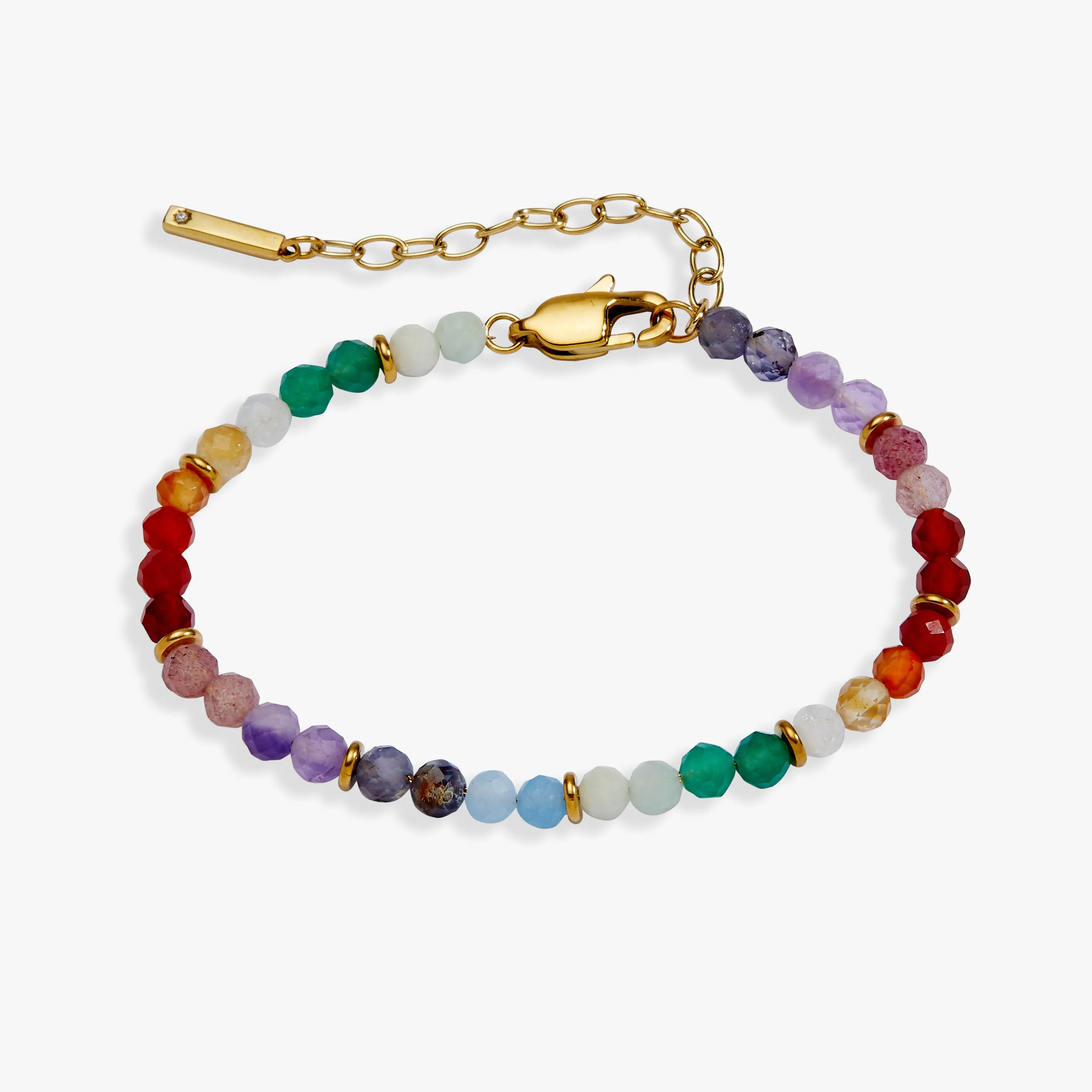 Rainbow Ombre Semi-Precious Beaded Bracelet sold by Alex and Ani