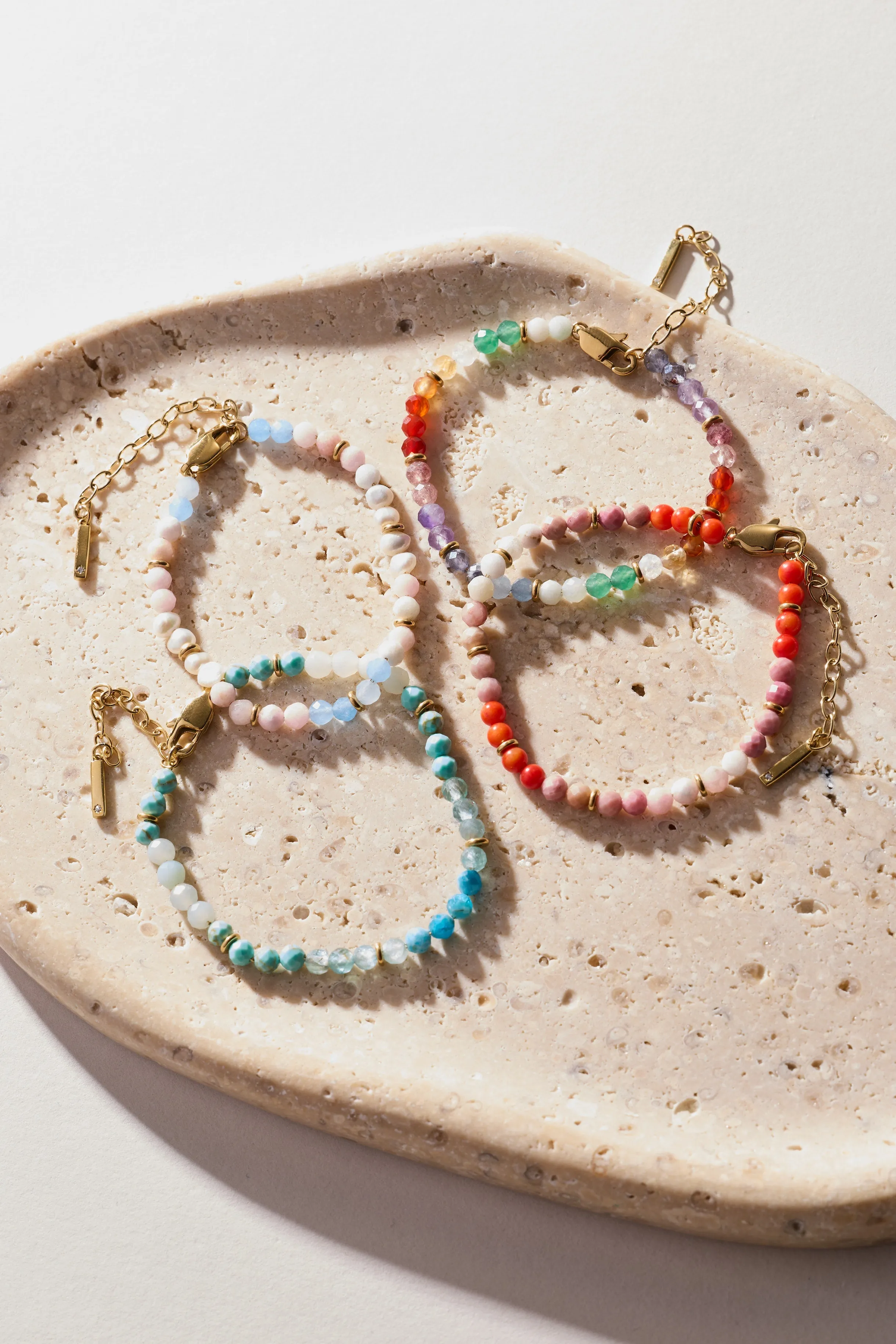 Rainbow Ombre Semi-Precious Beaded Bracelet sold by Alex and Ani product image thumbnail 4