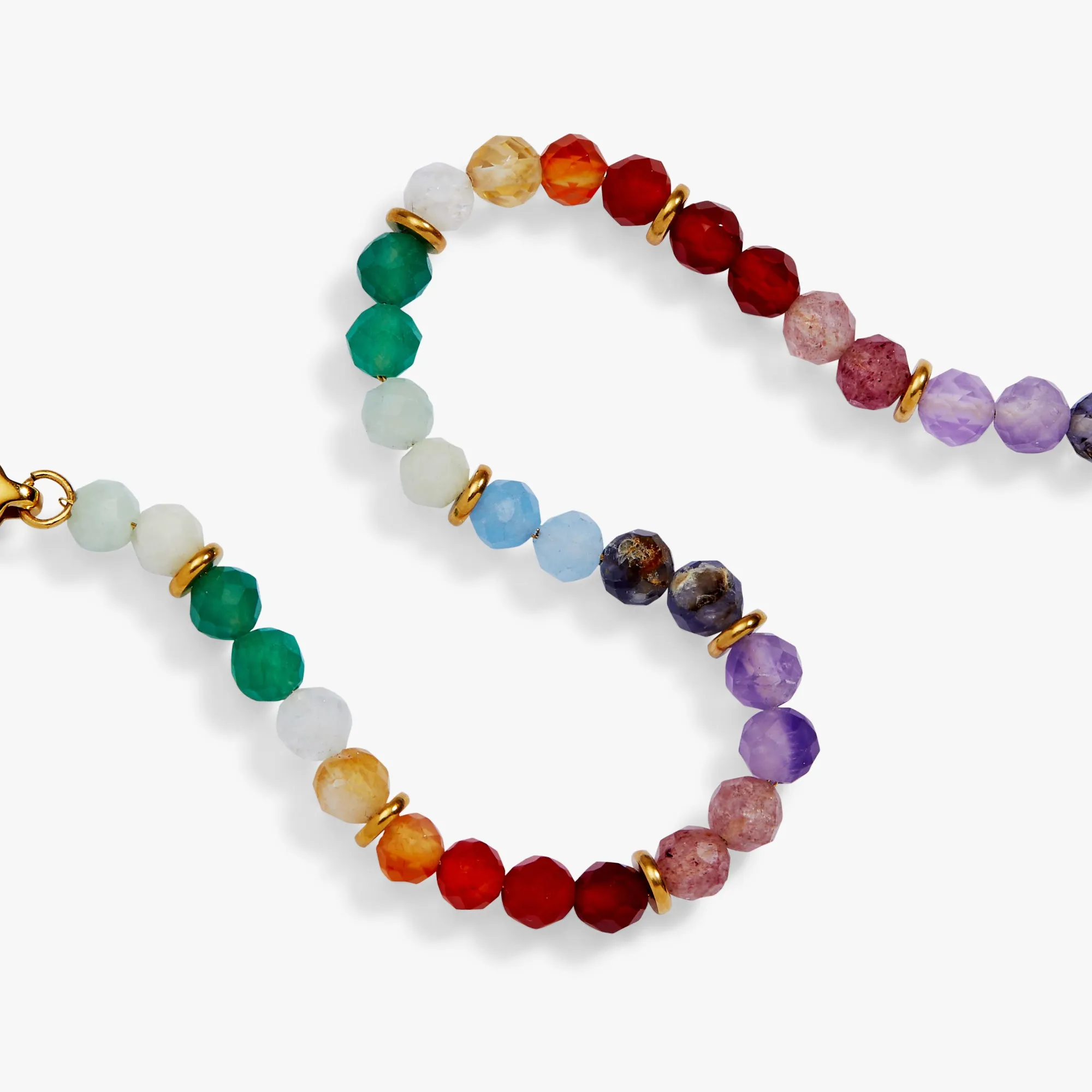 Rainbow Ombre Semi-Precious Beaded Bracelet sold by Alex and Ani product image thumbnail 3