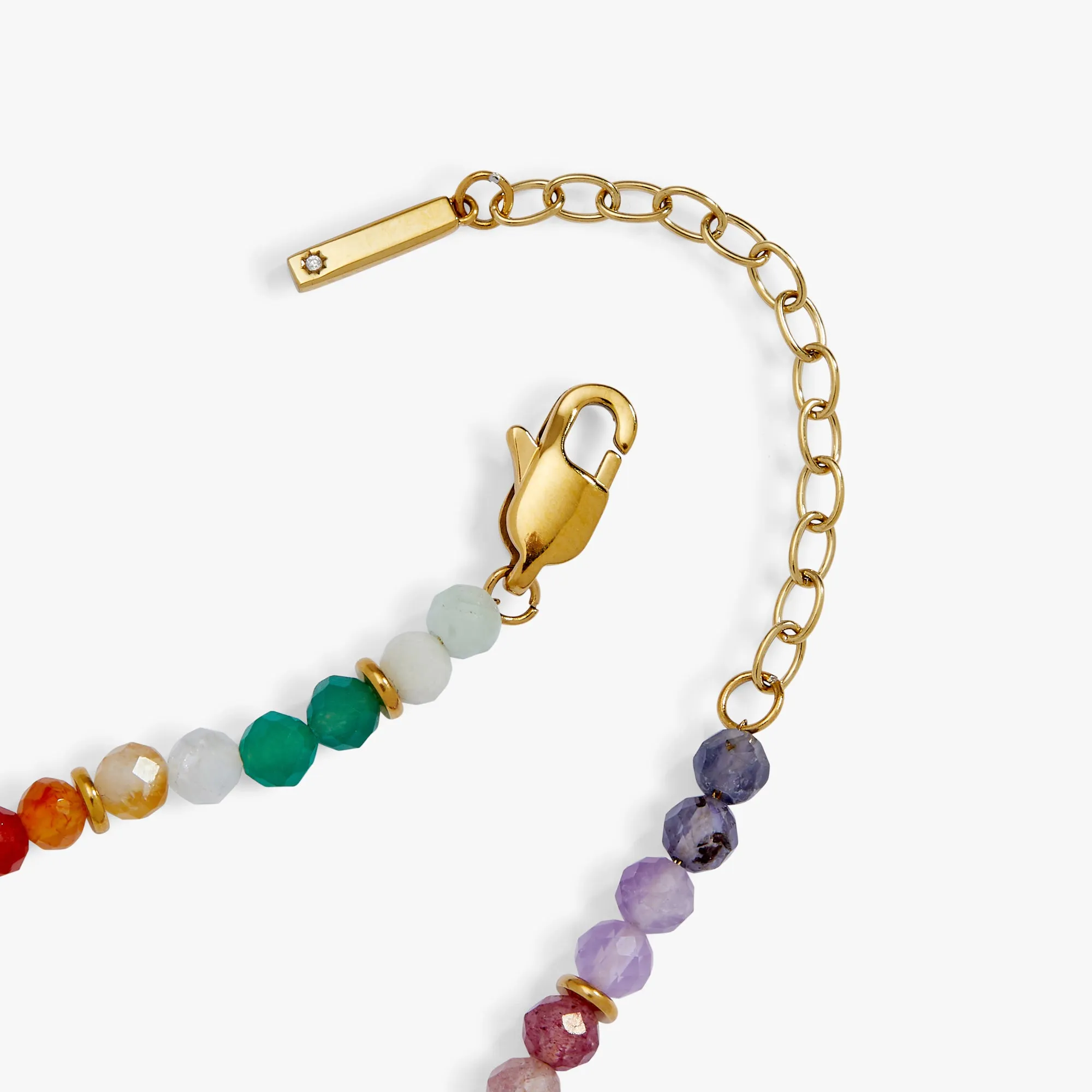 Rainbow Ombre Semi-Precious Beaded Bracelet sold by Alex and Ani product image thumbnail 5