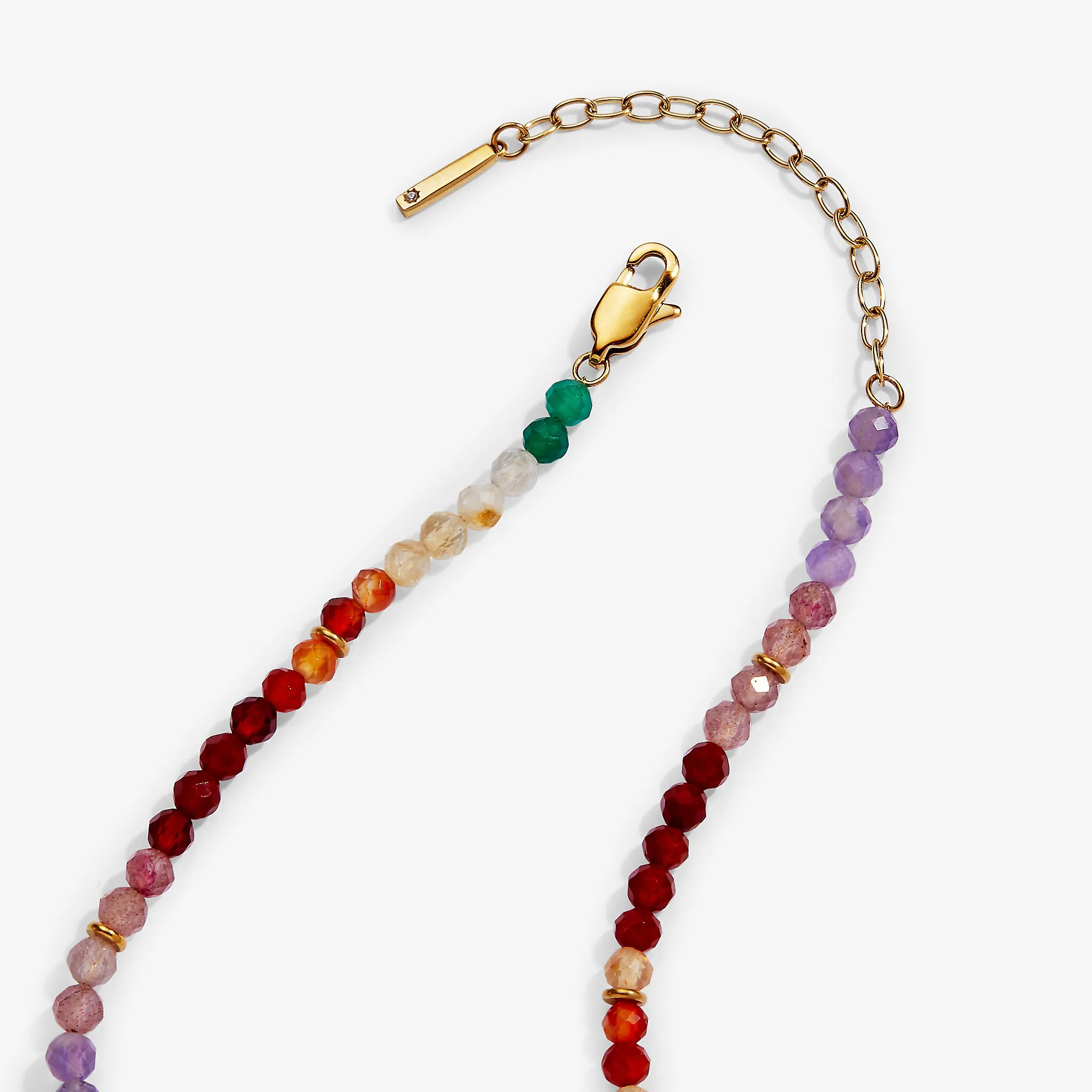 Rainbow Ombre Semi-Precious Beaded Necklace sold by Alex and Ani product image thumbnail 5