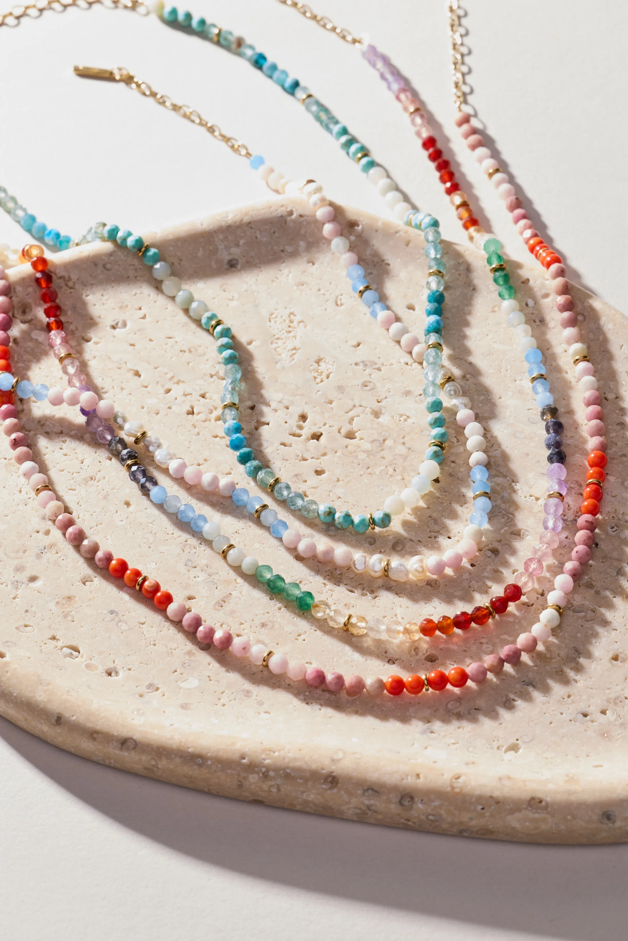 Rainbow Ombre Semi-Precious Beaded Necklace sold by Alex and Ani product image thumbnail 4