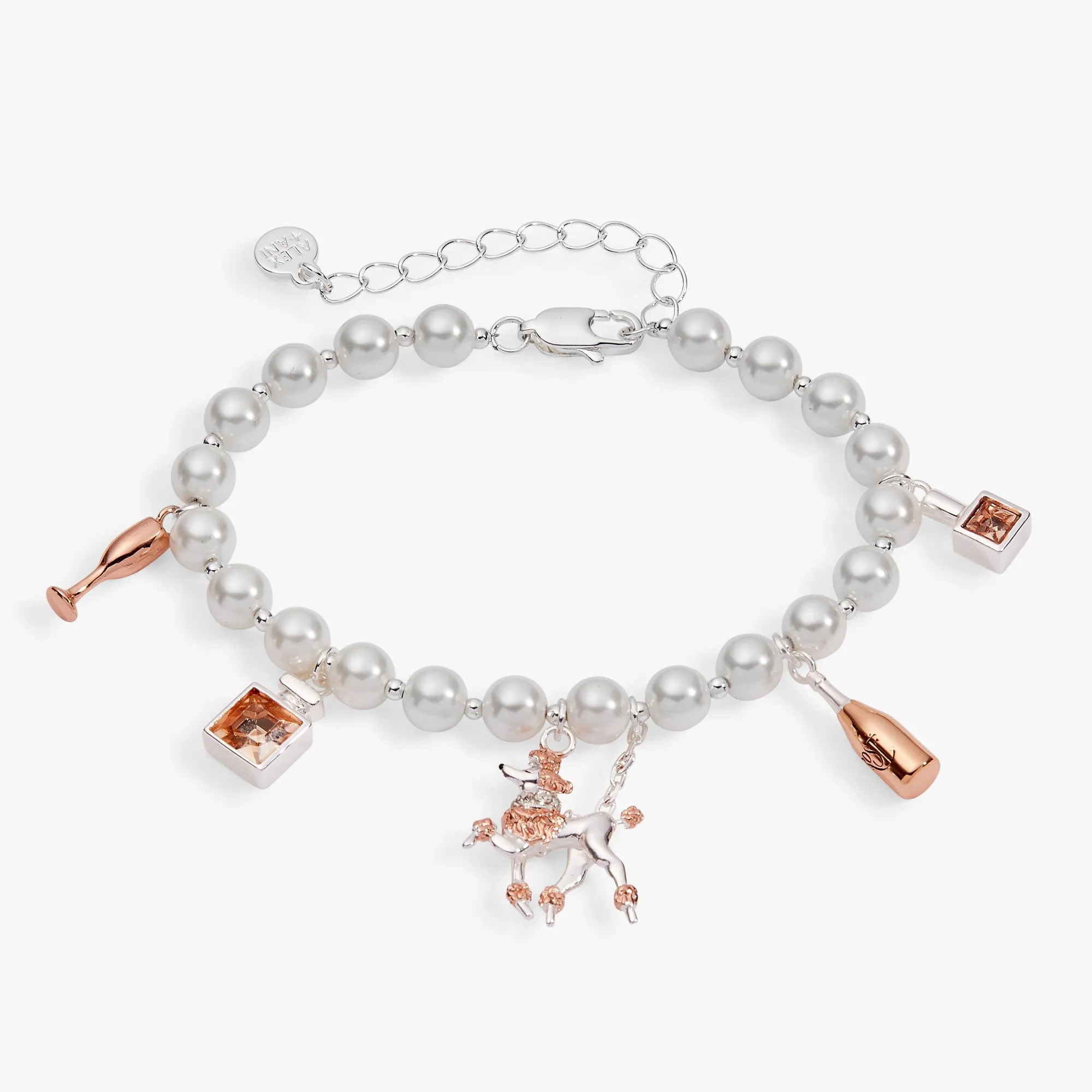 Posh Poodle Pearl Charm Bracelet sold by Alex and Ani