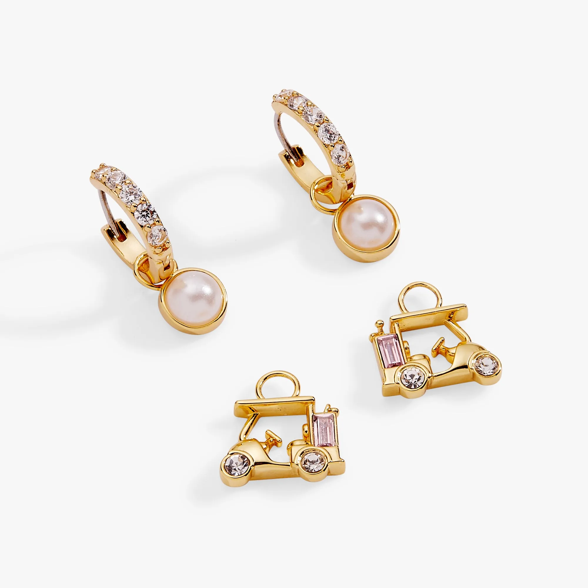 Golf Cart Interchangeable Charm Huggie Hoop Set of 2 sold by Alex and Ani product image thumbnail 4