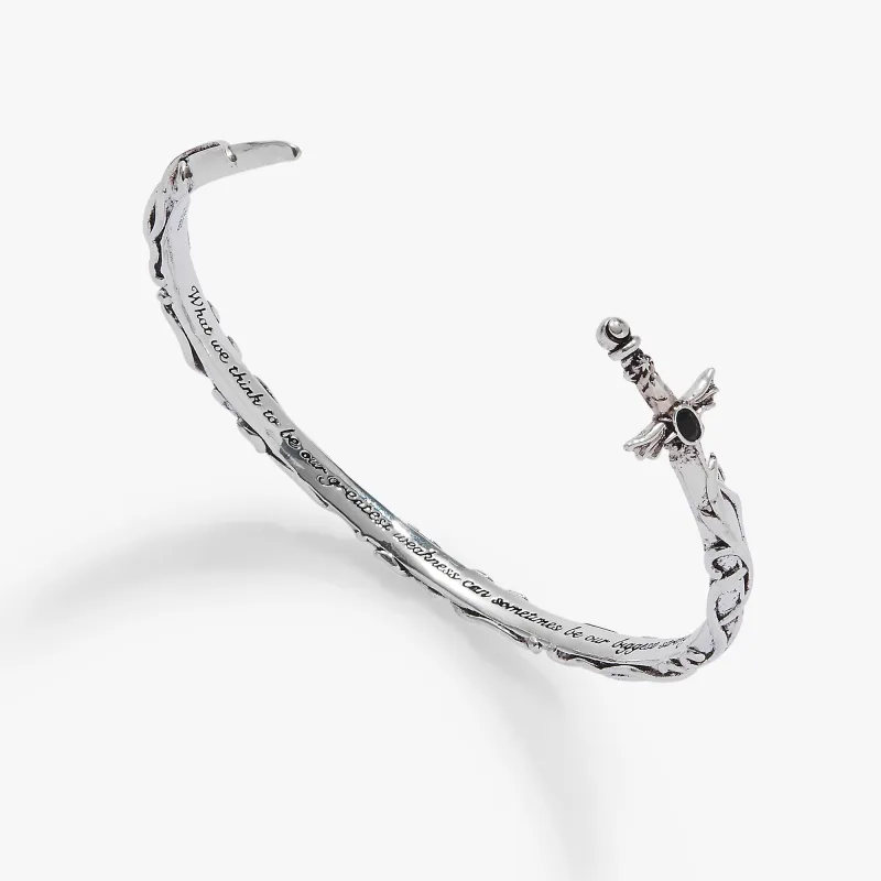 A Court of Thorns and Roses™ Illyrian™ Sword & Shadows Cuff made by Alex and Ani