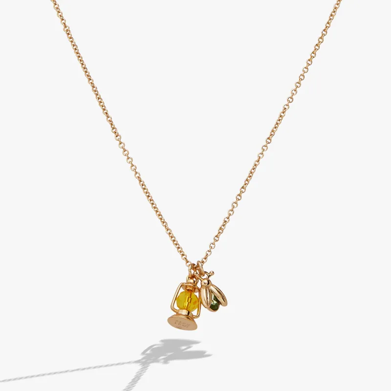 Firefly Lantern Necklace made by Alex and Ani