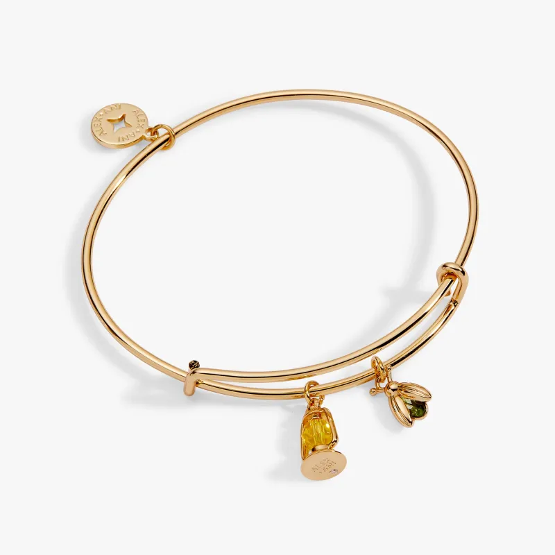 Firefly Lantern Charm Bangle made by Alex and Ani