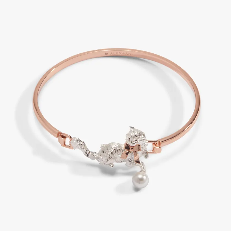 Fluffy Cat Tension Bangle made by Alex and Ani