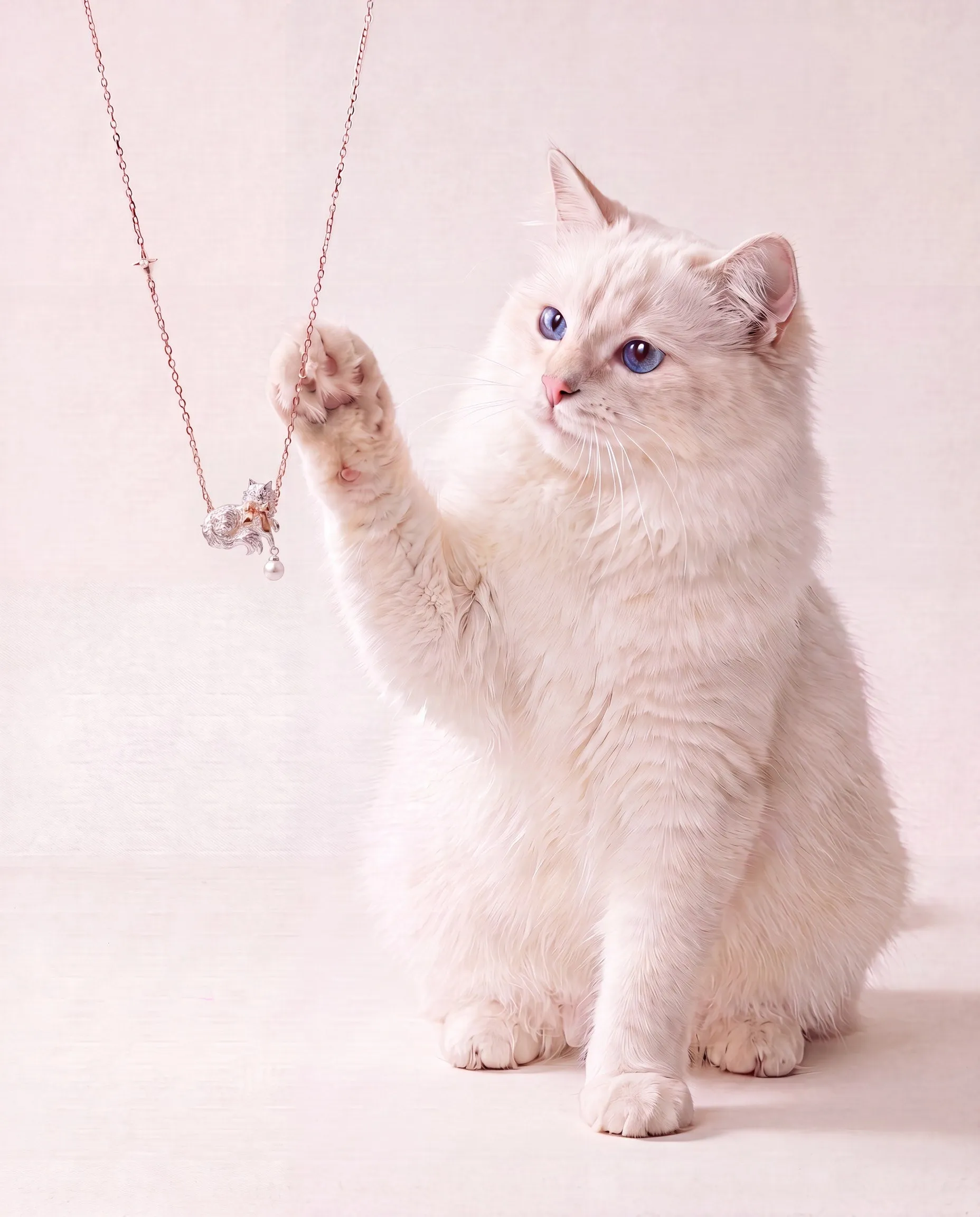 Fluffy Cat Inline Necklace sold by Alex and Ani product image thumbnail 5