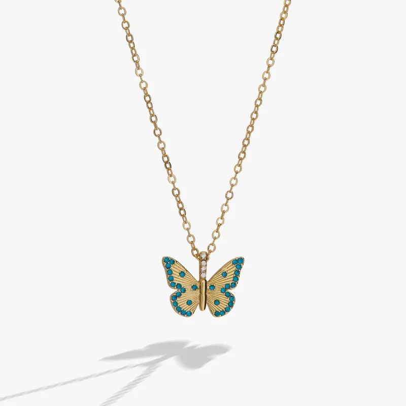 December 'Wisdom' Butterfly Birthstone Pendant made by Alex and Ani