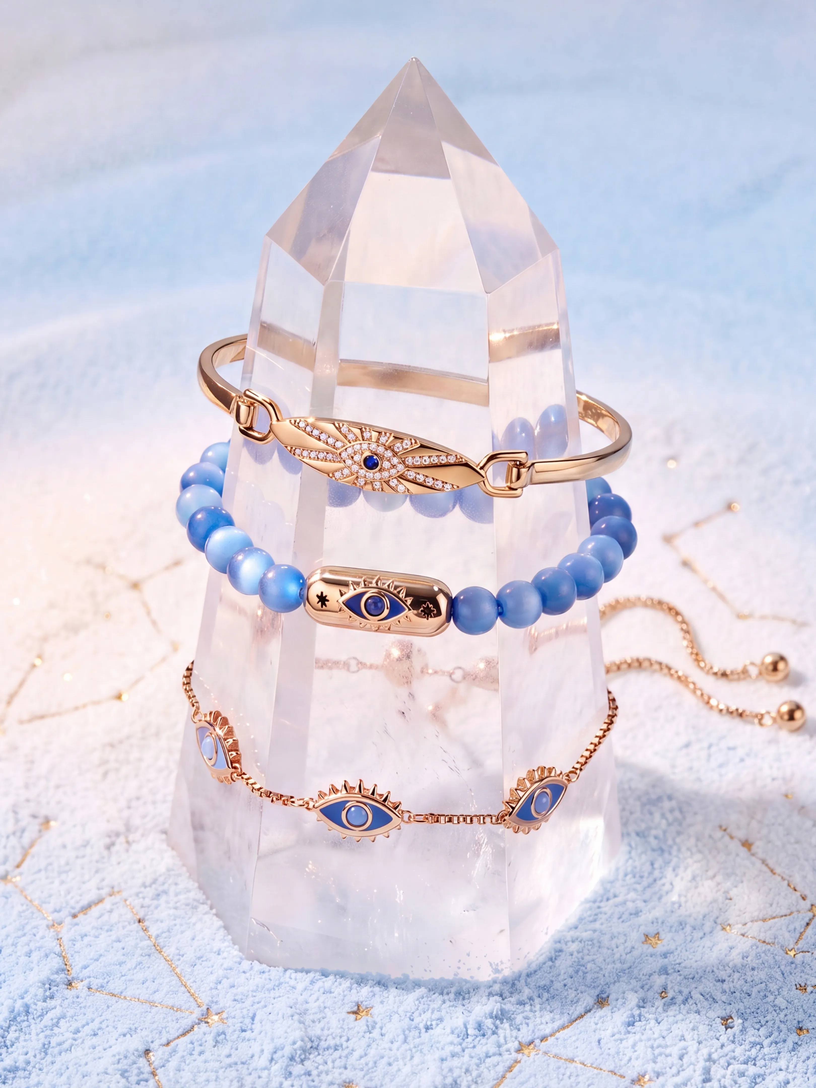Blue Aventurine Evil Eye Bolo Bracelet sold by Alex and Ani product image thumbnail 5