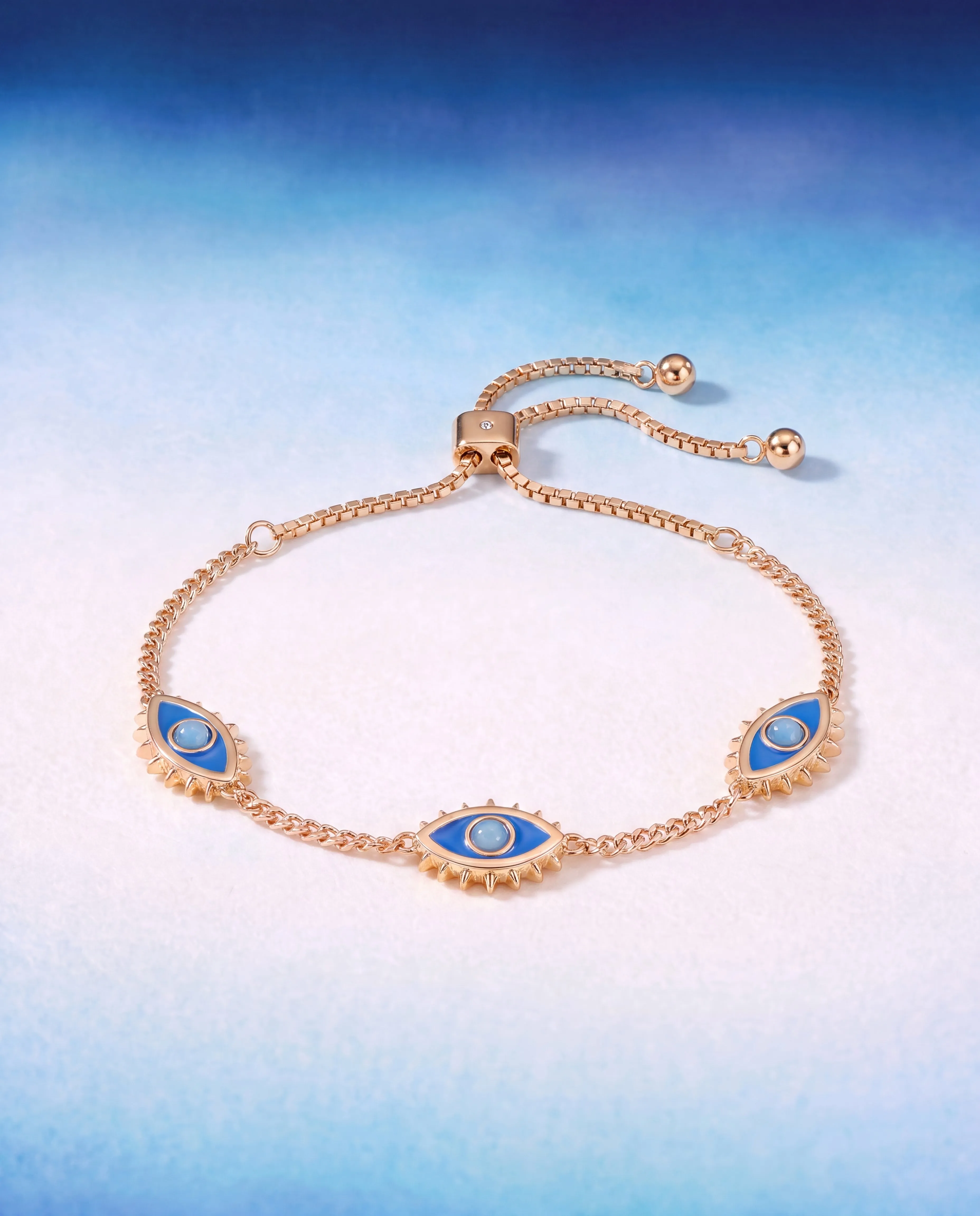 Blue Aventurine Evil Eye Bolo Bracelet sold by Alex and Ani product image thumbnail 2
