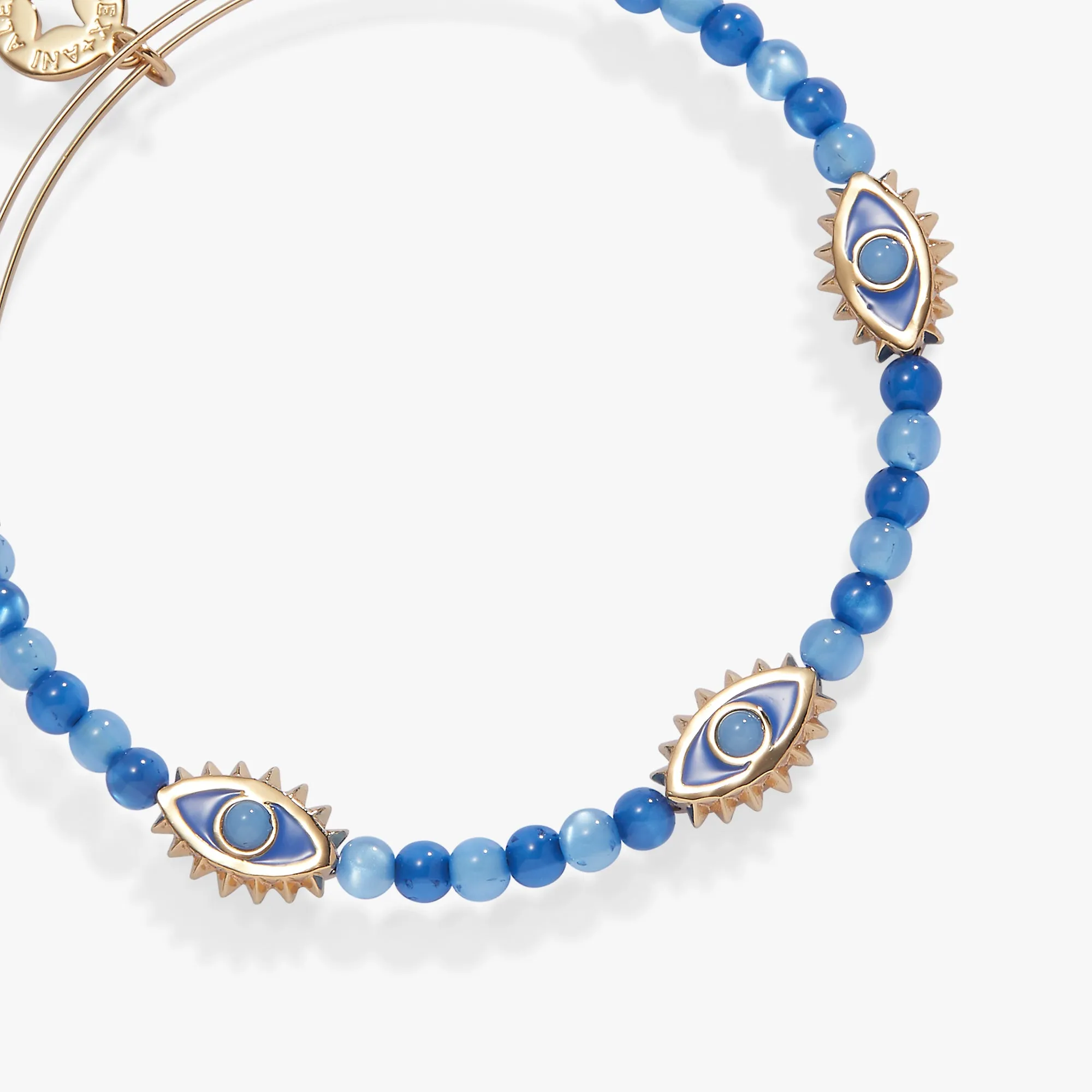 Blue Aventurine Repeat Evil Eye Charm Beaded Bangle sold by Alex and Ani product image thumbnail 3