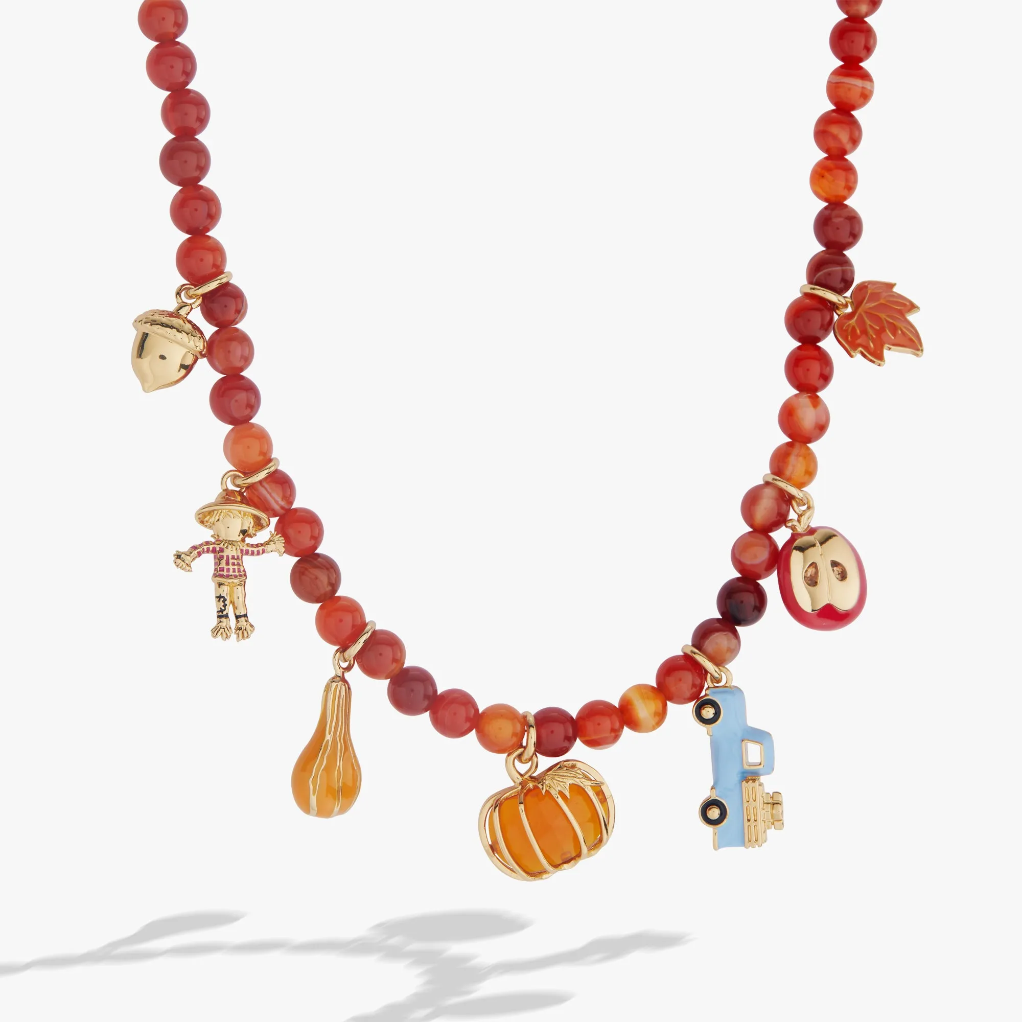 Pumpkin Patch Multi-Charm Necklace sold by Alex and Ani