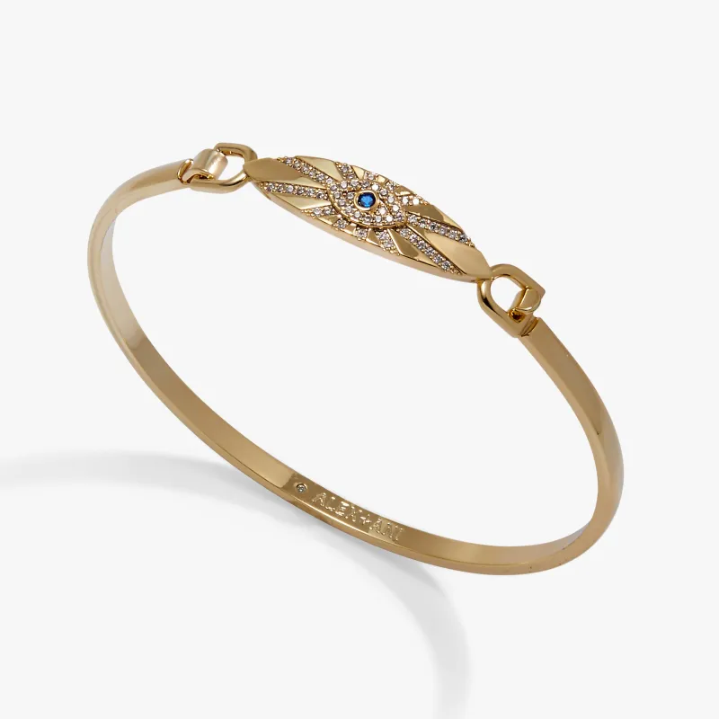 Radiant Evil Eye Tension Bangle made by Alex and Ani
