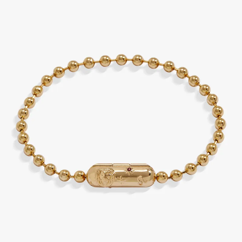 Leo Zodiac Barrel Bead Bracelet made by Alex and Ani