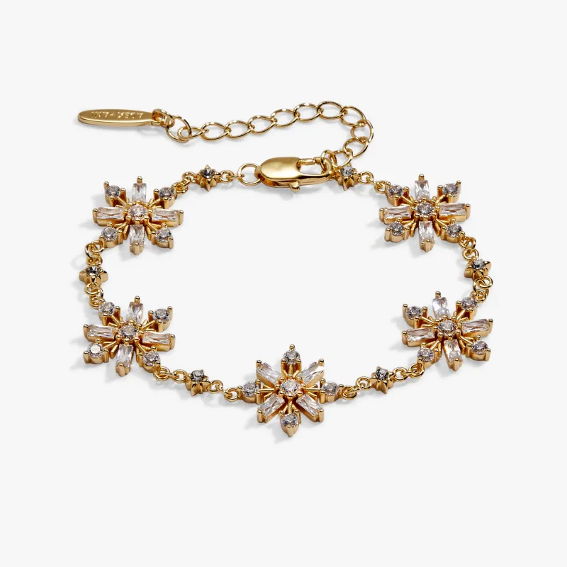 Baguette Snowflake Linear Bracelet made by Alex and Ani