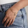 Crystal Forget-Me-Not Flower Charm Bangle Bracelet sold by Alex and Ani