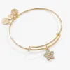 Crystal Forget-Me-Not Flower Charm Bangle Bracelet sold by Alex and Ani