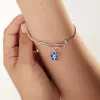 Crystal Forget-Me-Not Flower Charm Bangle Bracelet sold by Alex and Ani