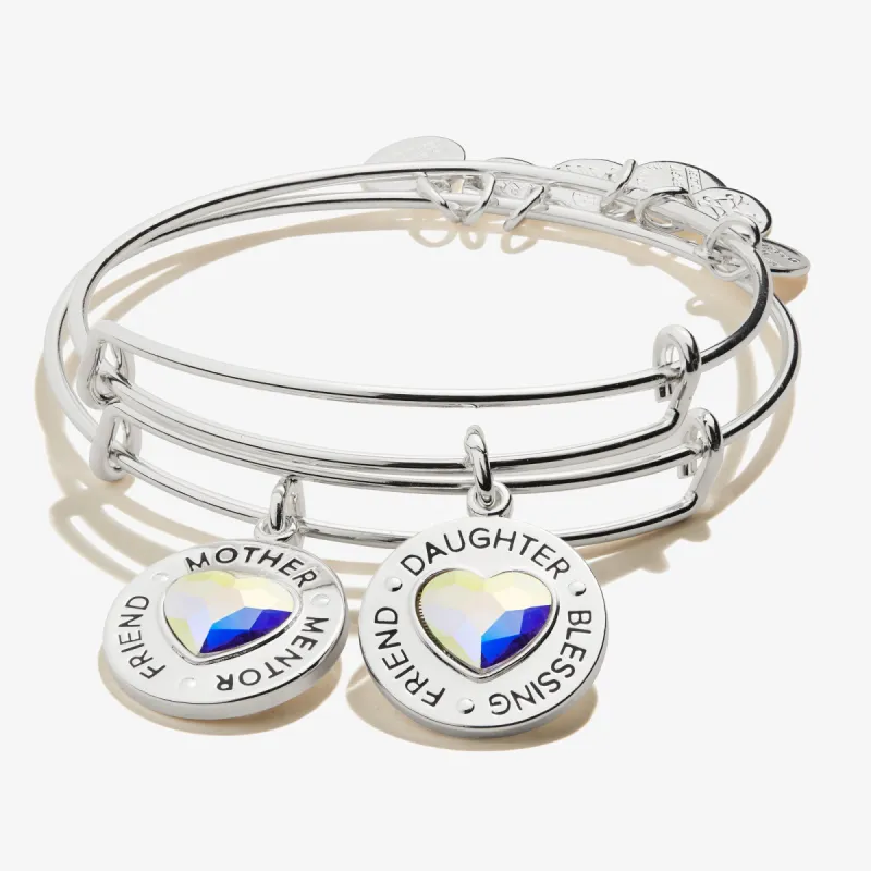 Mother Daughter Charm Bangles, Set of 2 sold by Alex and Ani