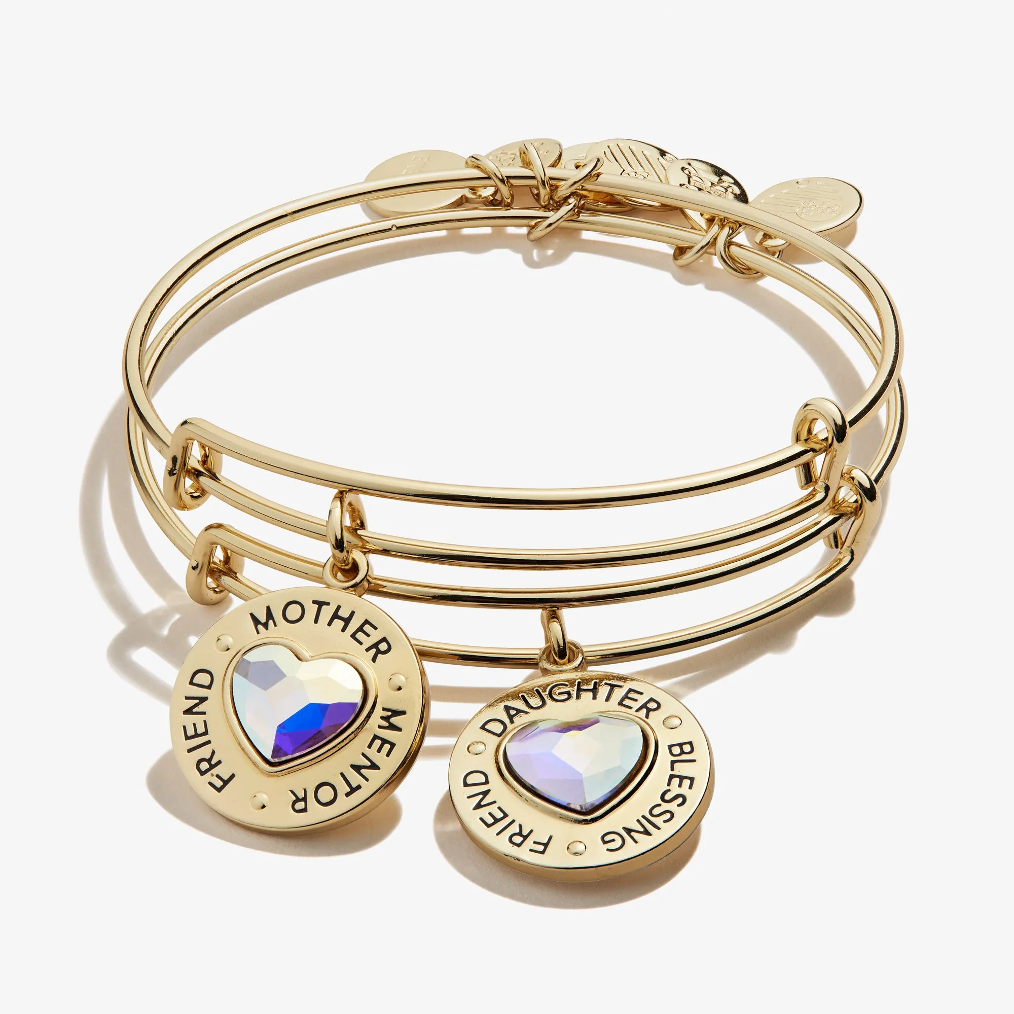 Mother Daughter Charm Bangles, Set of 2 sold by Alex and Ani product image thumbnail 4
