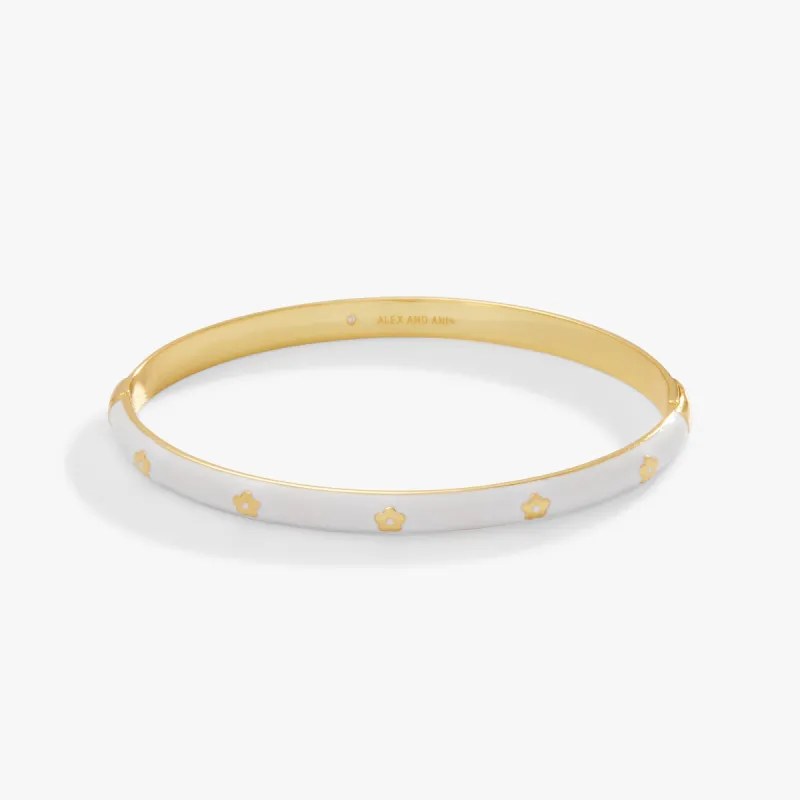 Daisy Hinge Bangle Bracelet sold by Alex and Ani