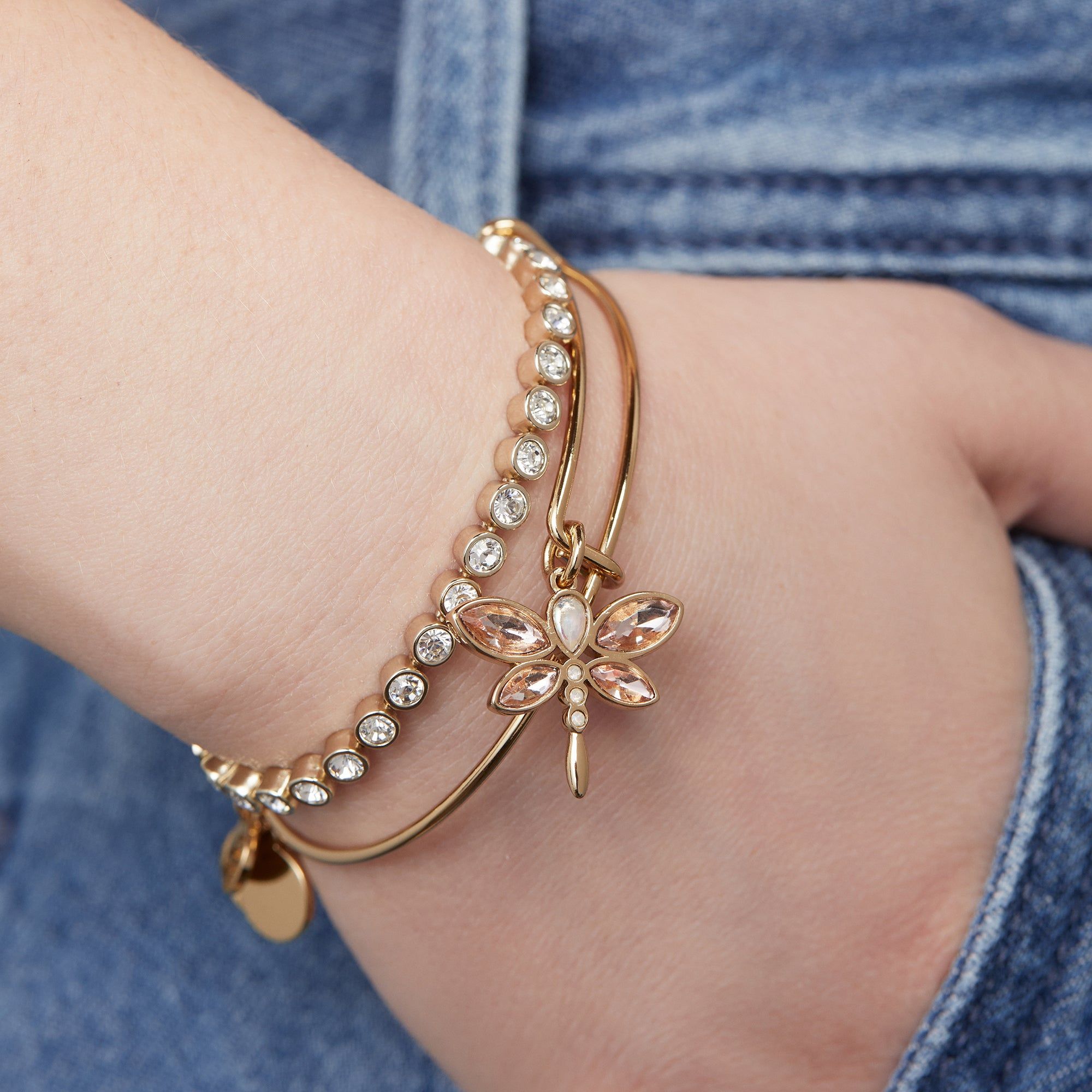 Crystal Dragonfly Bangle sold by Alex and Ani product image thumbnail 2