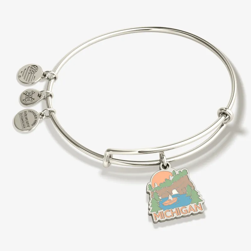 Michigan Charm Bangle Bracelet sold by Alex and Ani