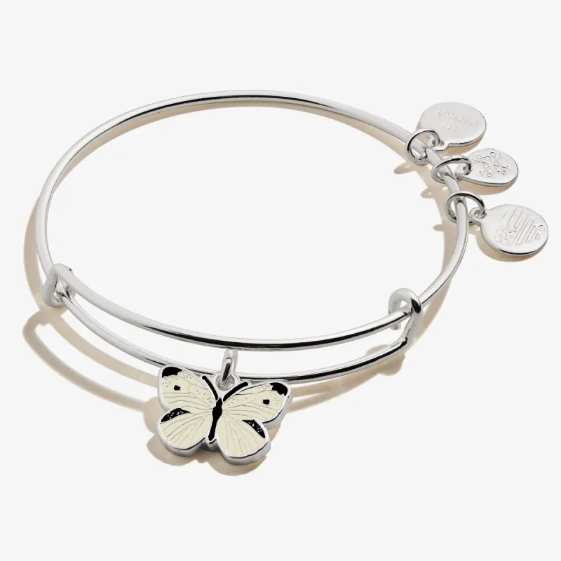 Cabbage White Butterfly Charm Bangle sold by Alex and Ani