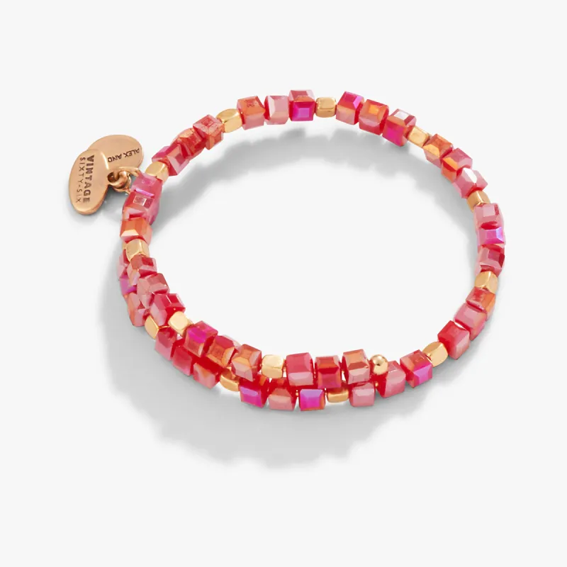 Dazzle Beaded Wrap, Raspberry sold by Alex and Ani