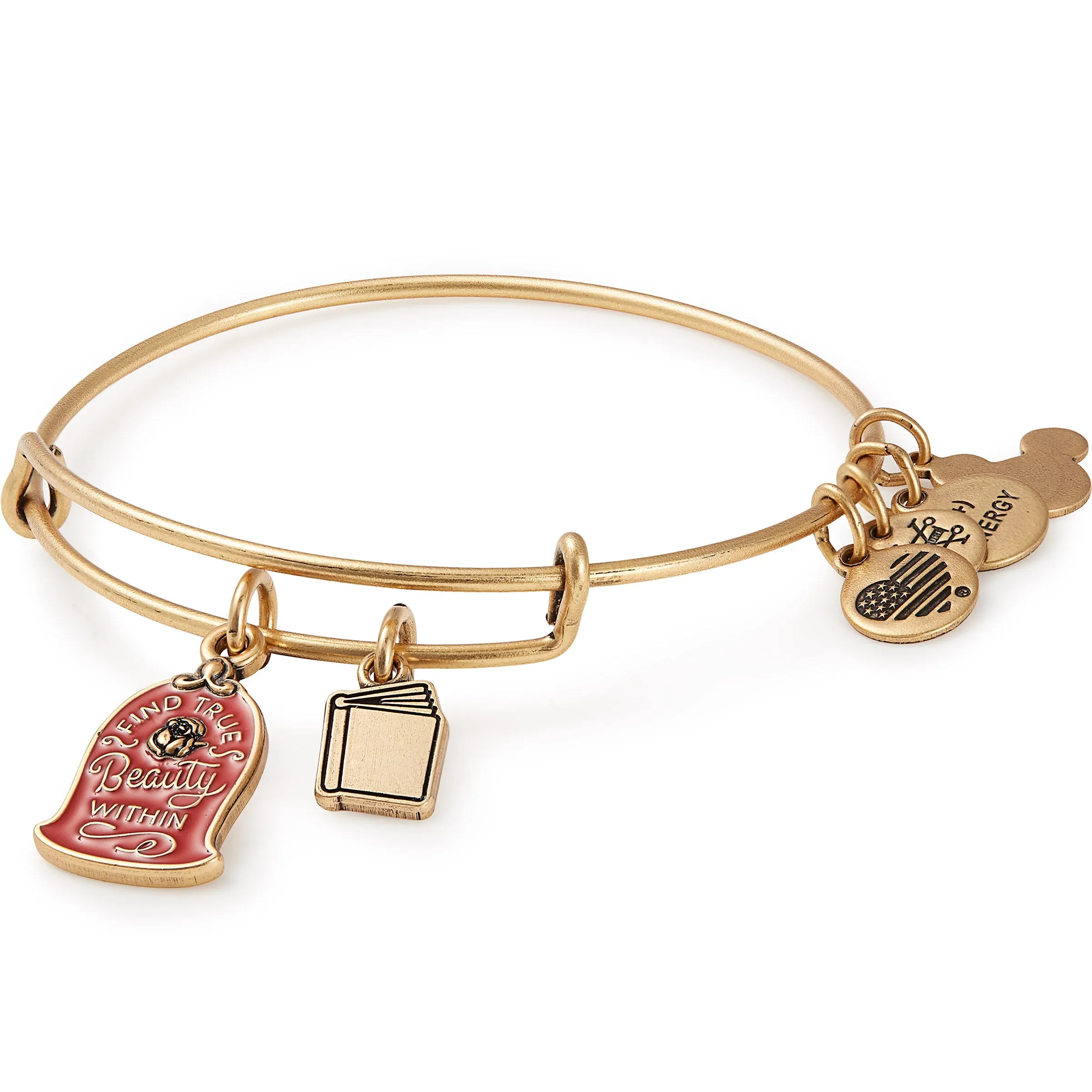 Disney® Belle 'Find True Beauty Within' Duo Charm Bangle sold by Alex and Ani