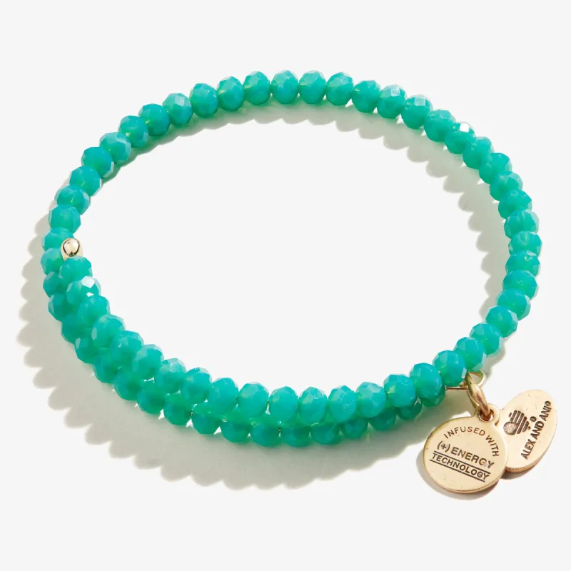 Brilliance Beaded Wrap Bracelet, Emerald Green sold by Alex and Ani