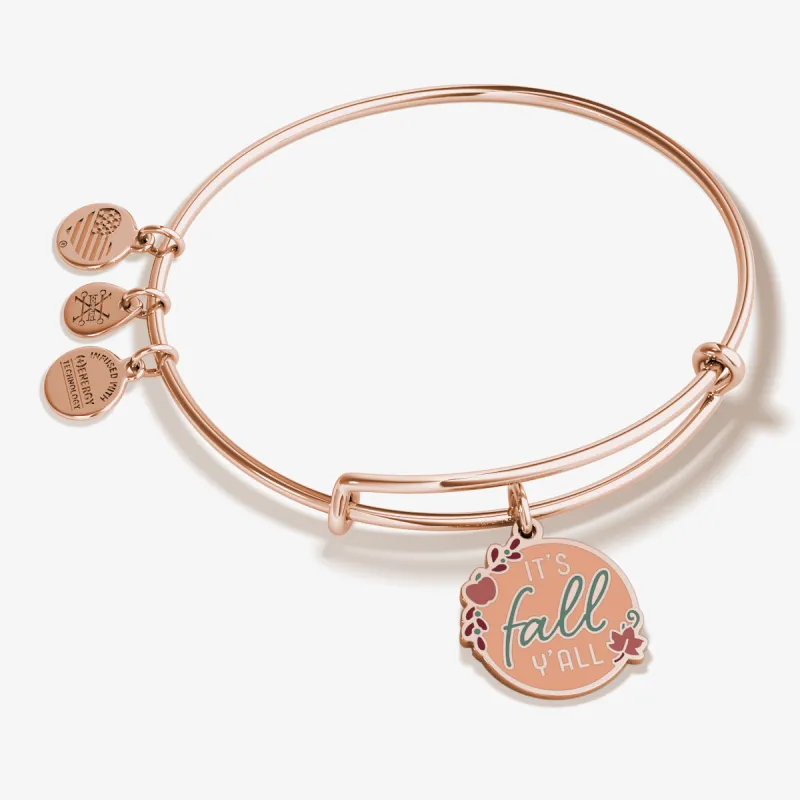 'It's Fall Y'all' Charm Bangle Bracelet sold by Alex and Ani